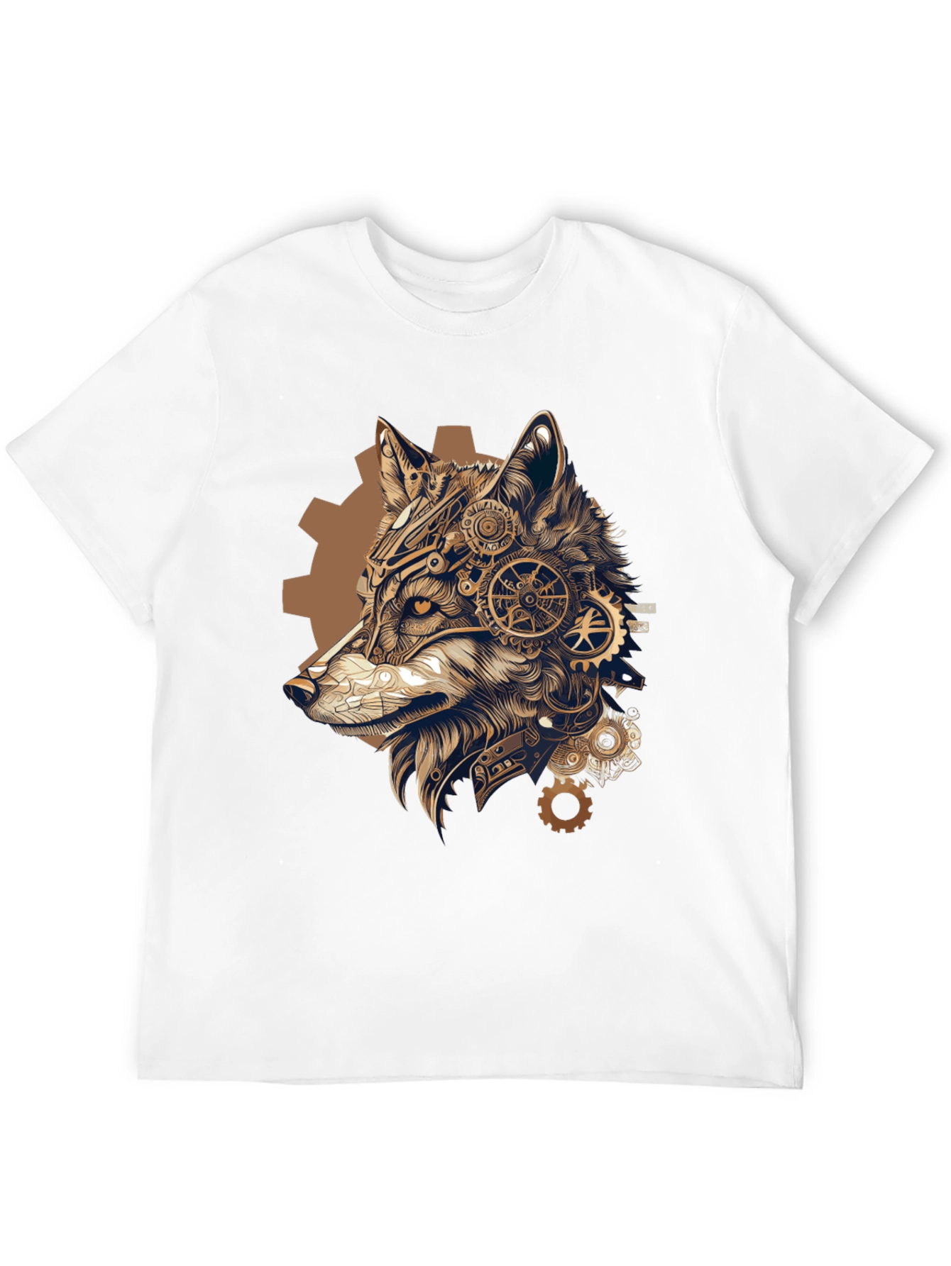 Steampunk Wolf T-Shirt: Gear Up Your Style