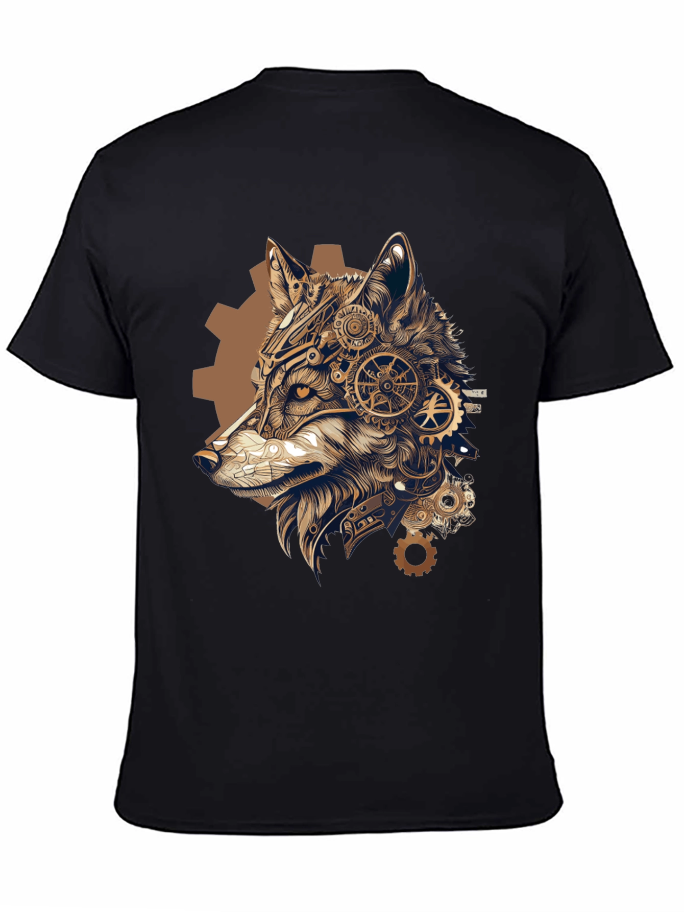 Steampunk Wolf T-Shirt: Gear Up Your Style