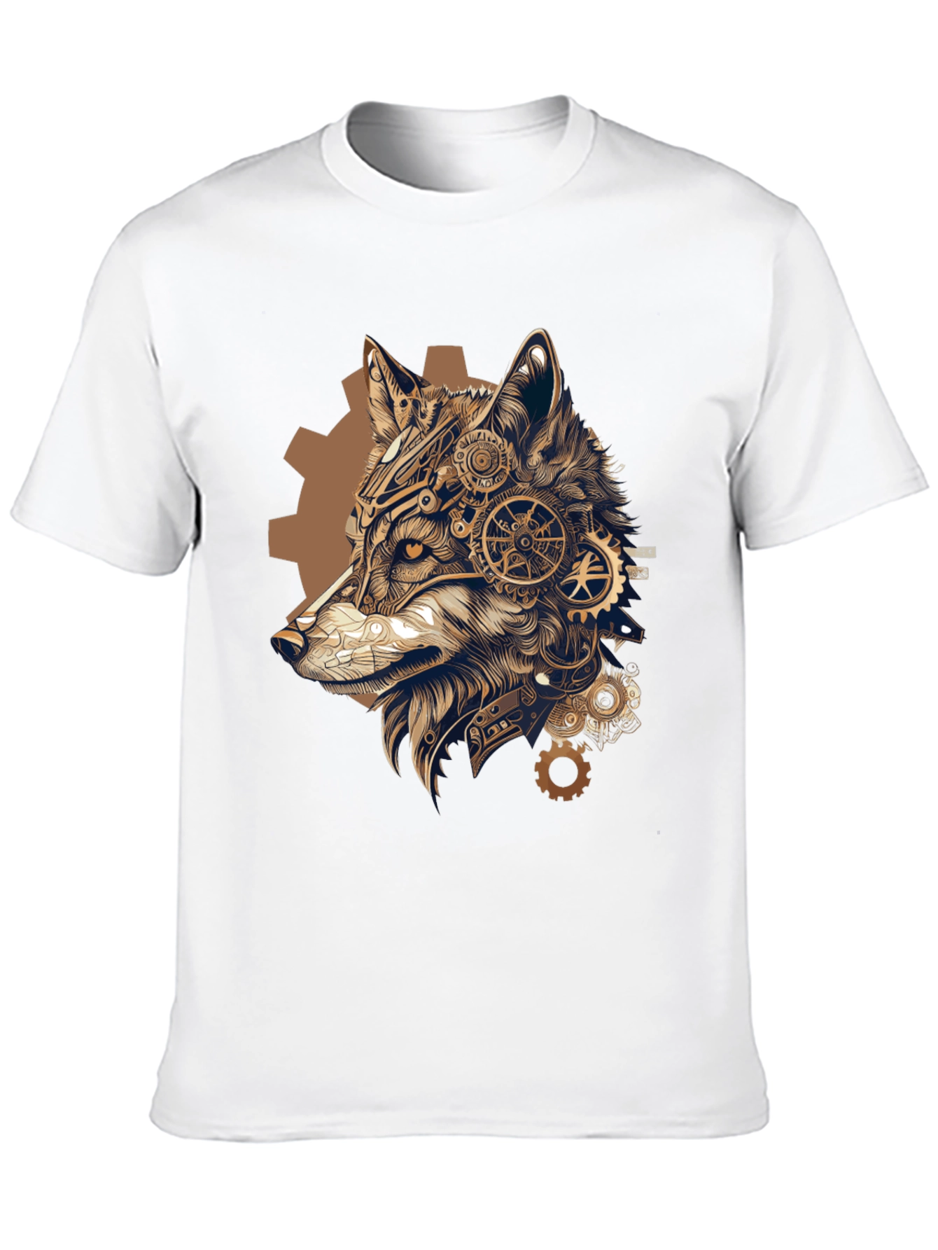 Steampunk Wolf T-Shirt: Gear Up Your Style