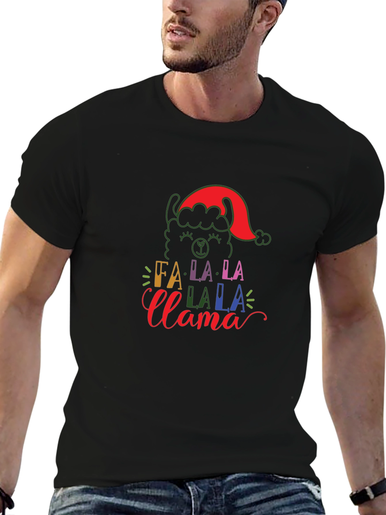 Festive Fa La La Llama Holiday T-Shirt