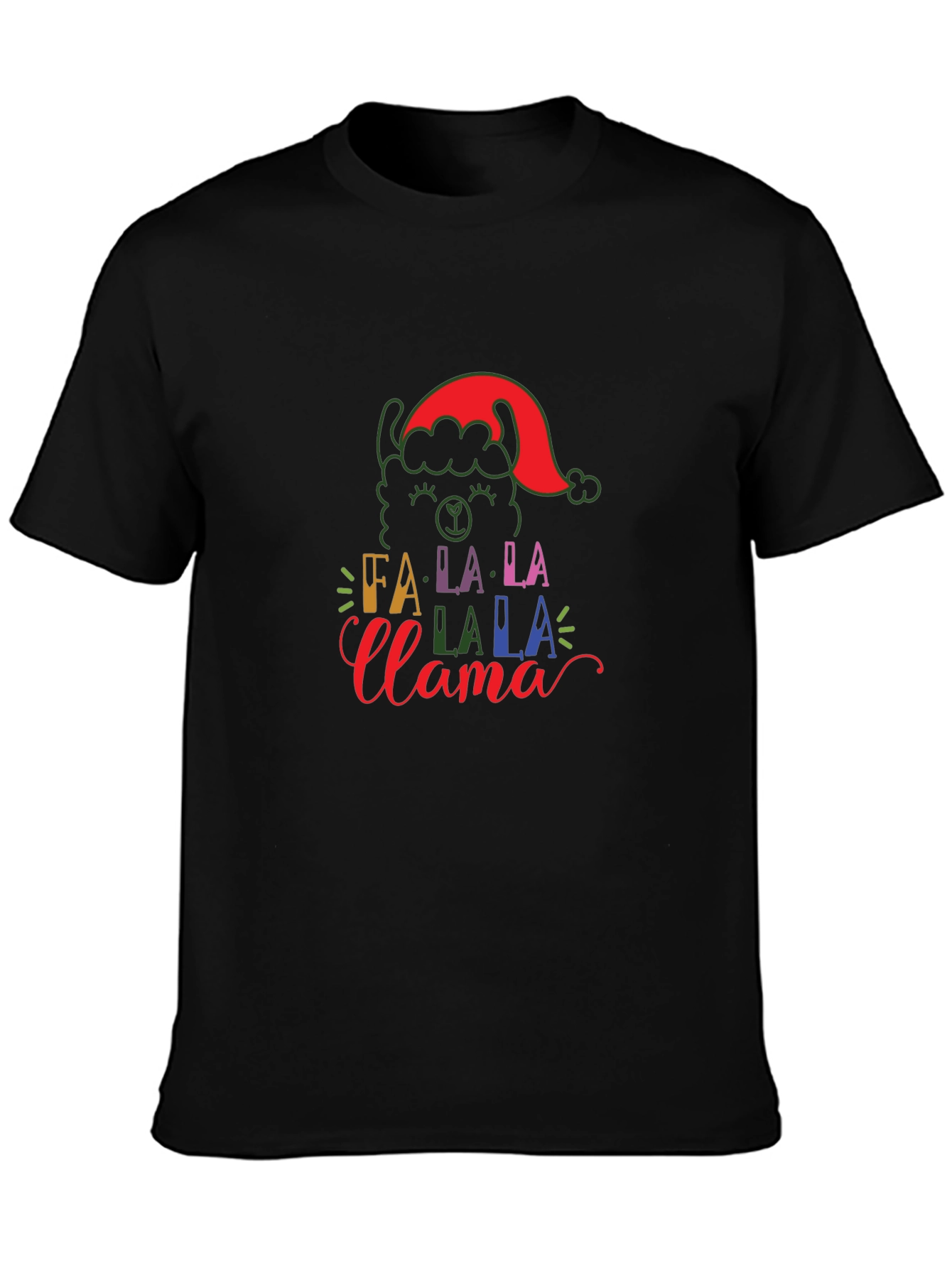 Festive Fa La La Llama Holiday T-Shirt