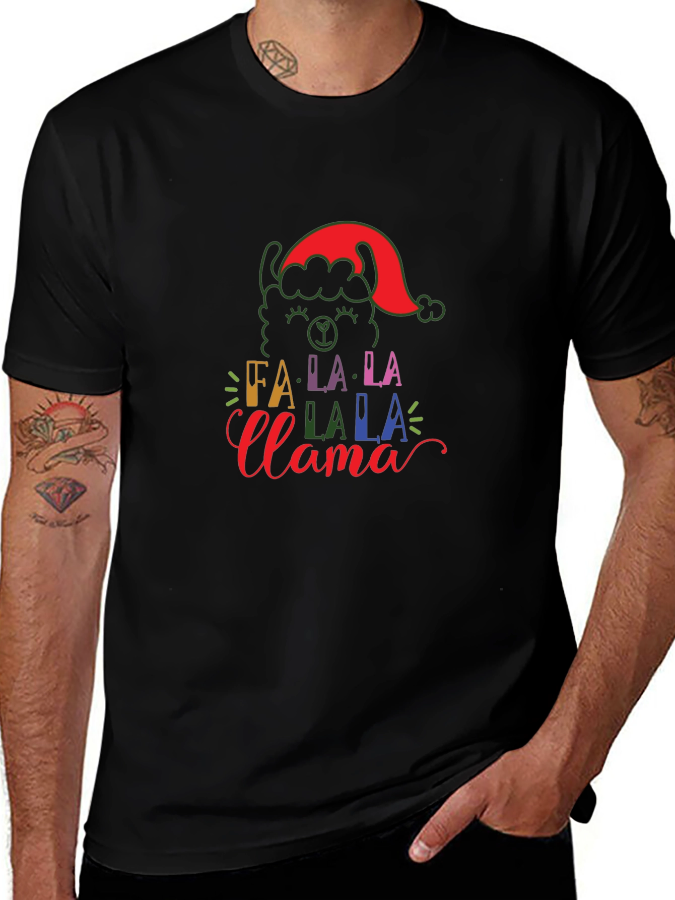Festive Fa La La Llama Holiday T-Shirt