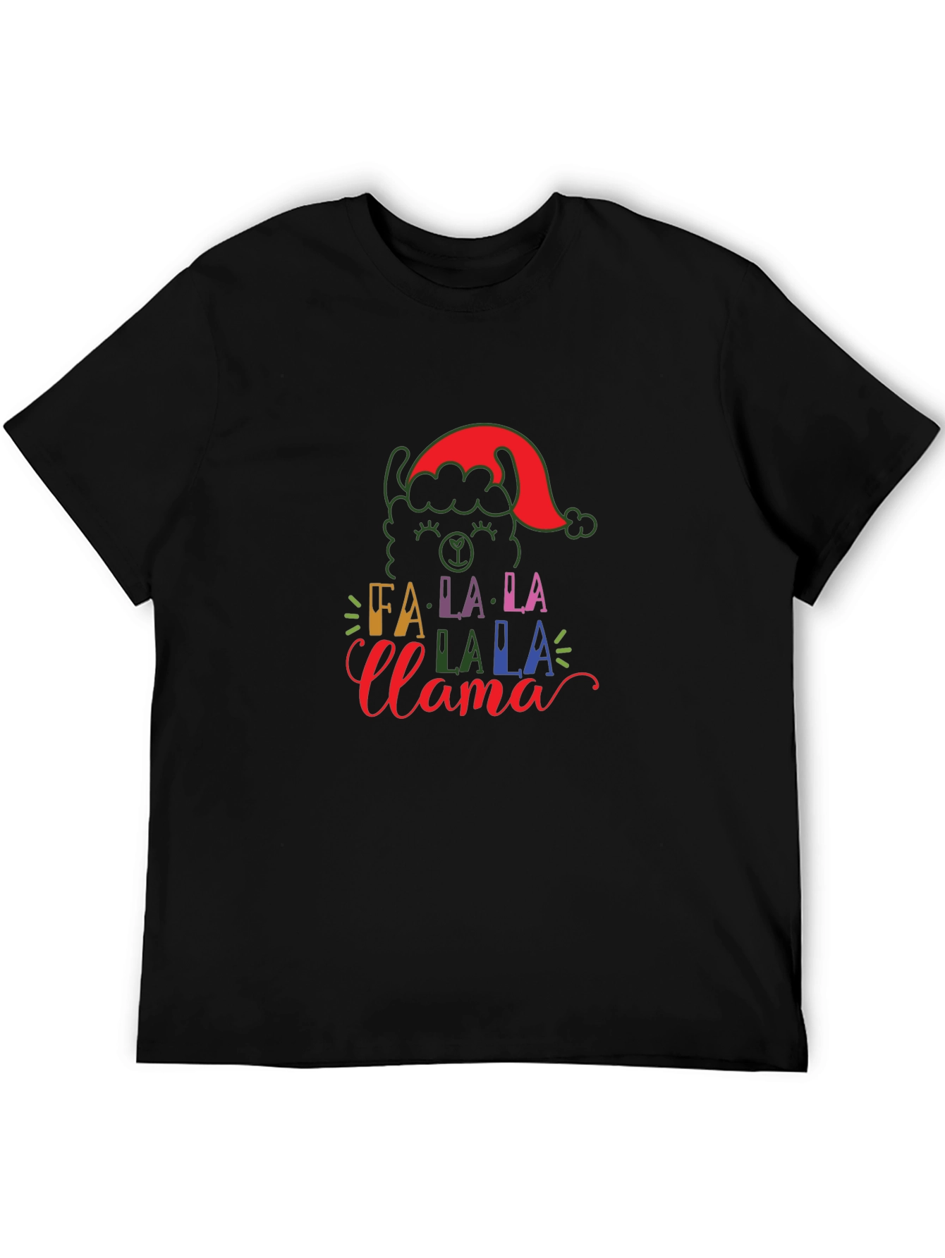 Festive Fa La La Llama Holiday T-Shirt