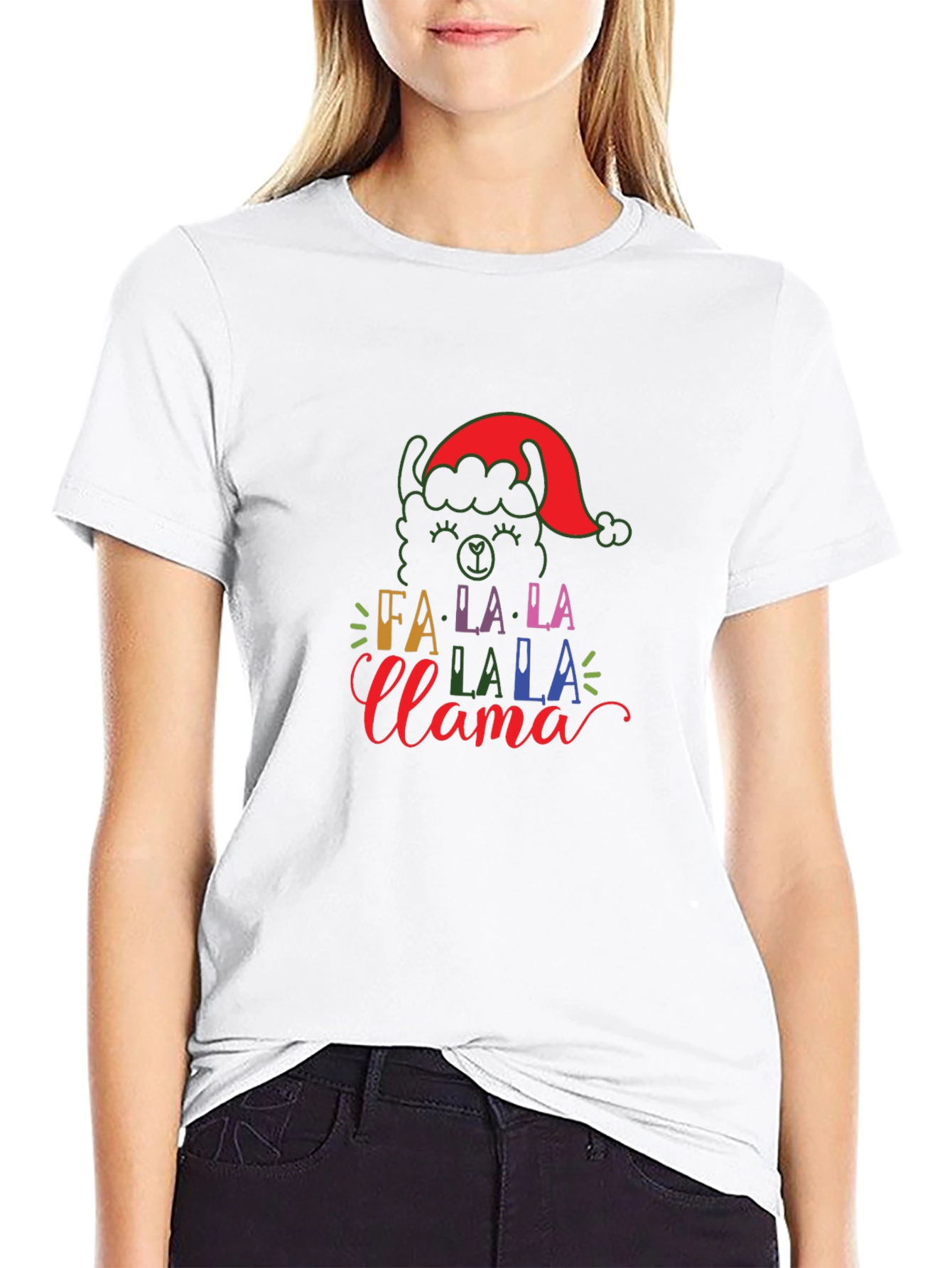 Festive Fa La La Llama Holiday T-Shirt