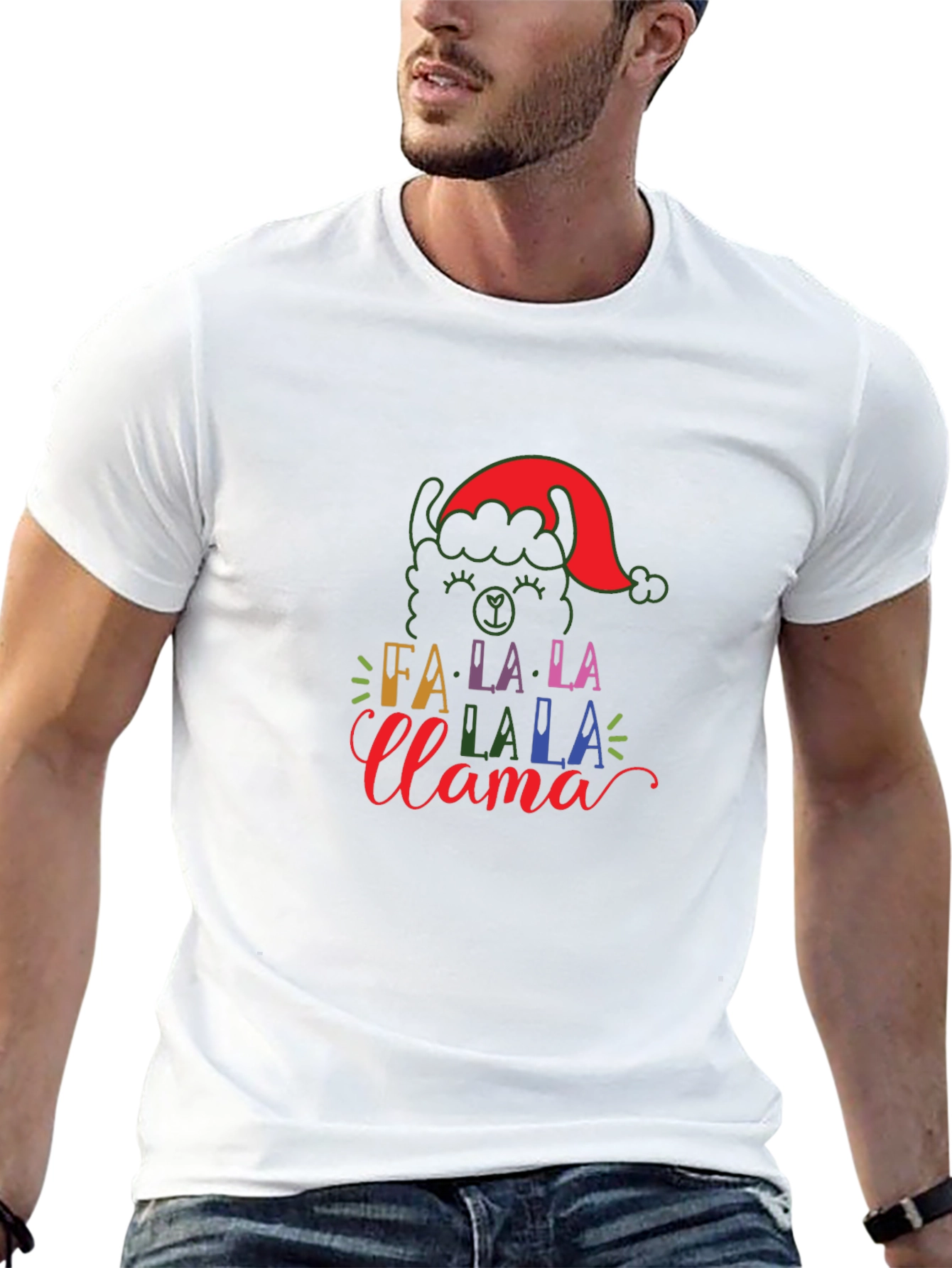 Festive Fa La La Llama Holiday T-Shirt