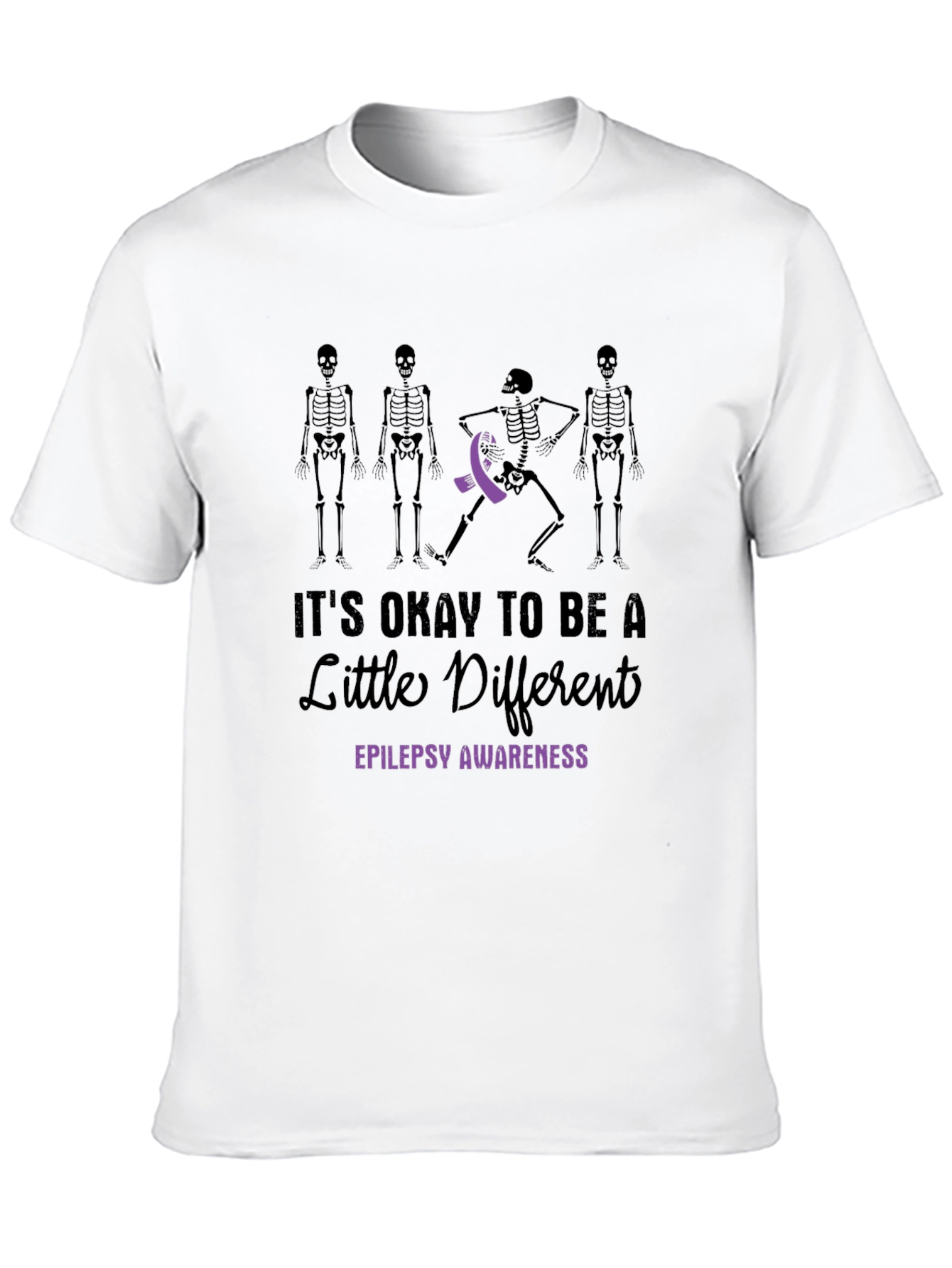 Epilepsy Awareness Skeleton Graphic Tee