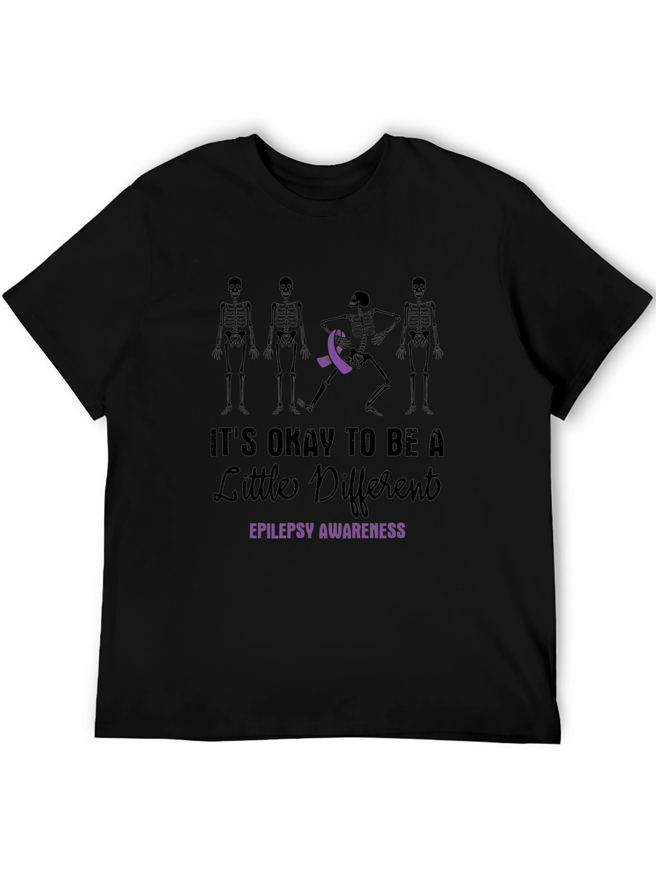 Epilepsy Awareness Skeleton Graphic Tee