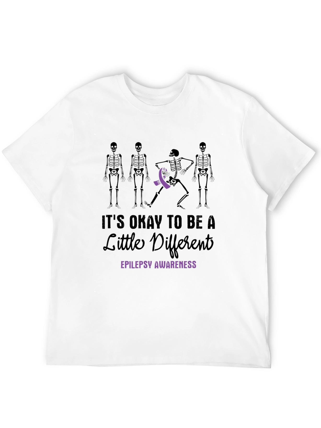 Epilepsy Awareness Skeleton Graphic Tee