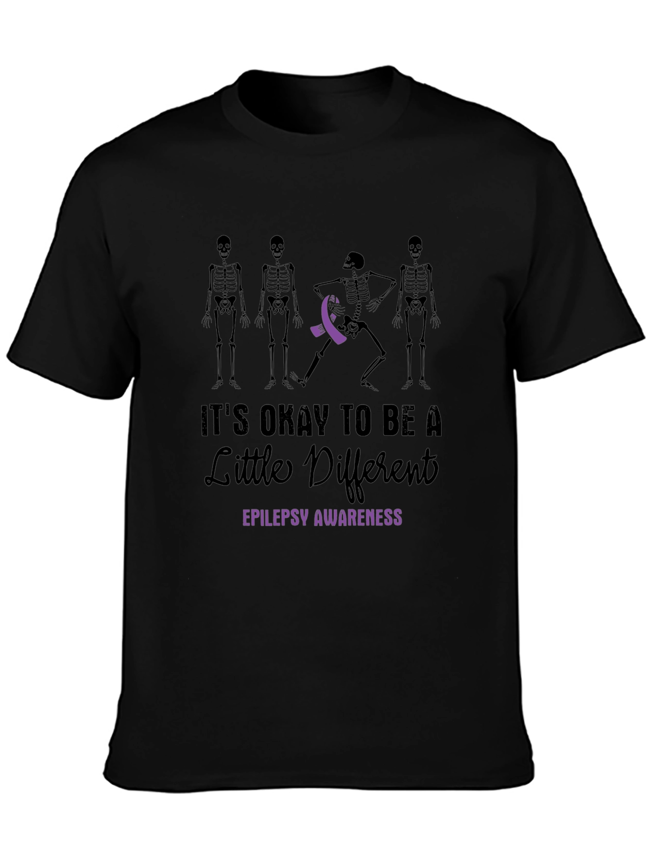 Epilepsy Awareness Skeleton Graphic Tee