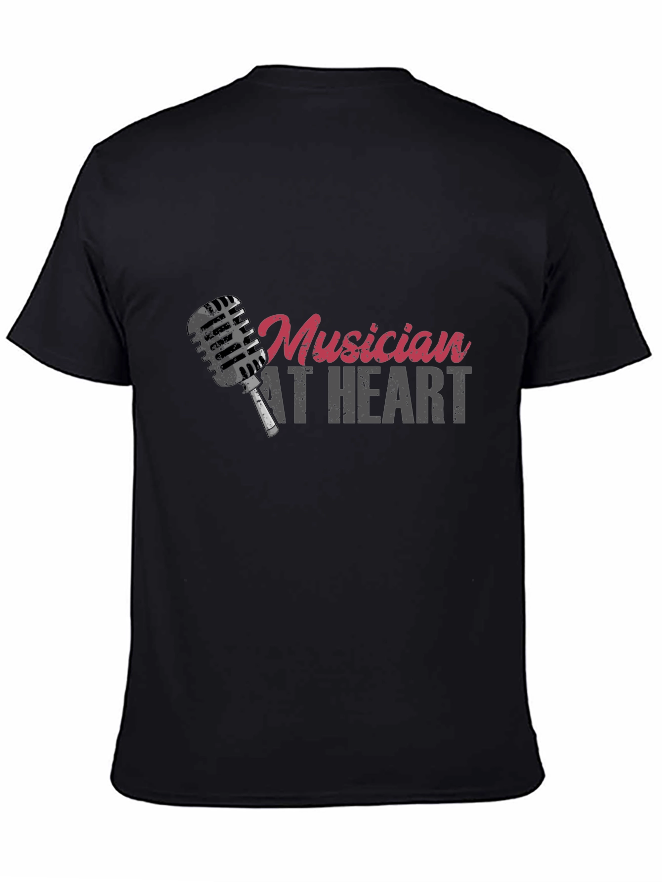 Musician At Heart Black T-Shirt