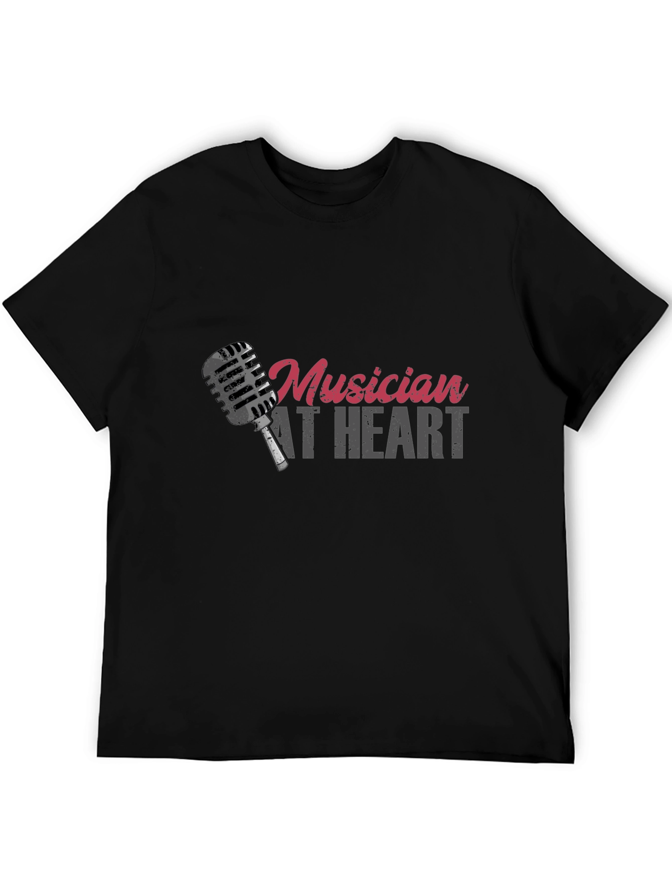 Musician At Heart Black T-Shirt