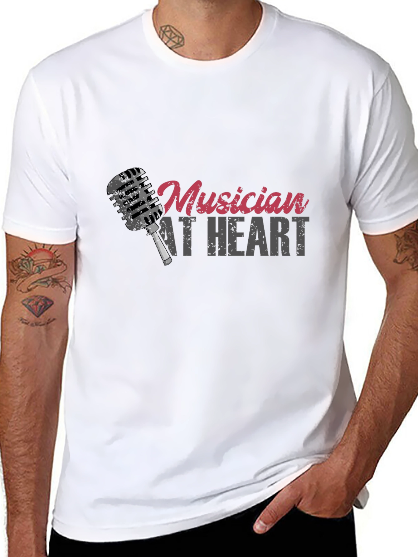 Musician At Heart Black T-Shirt