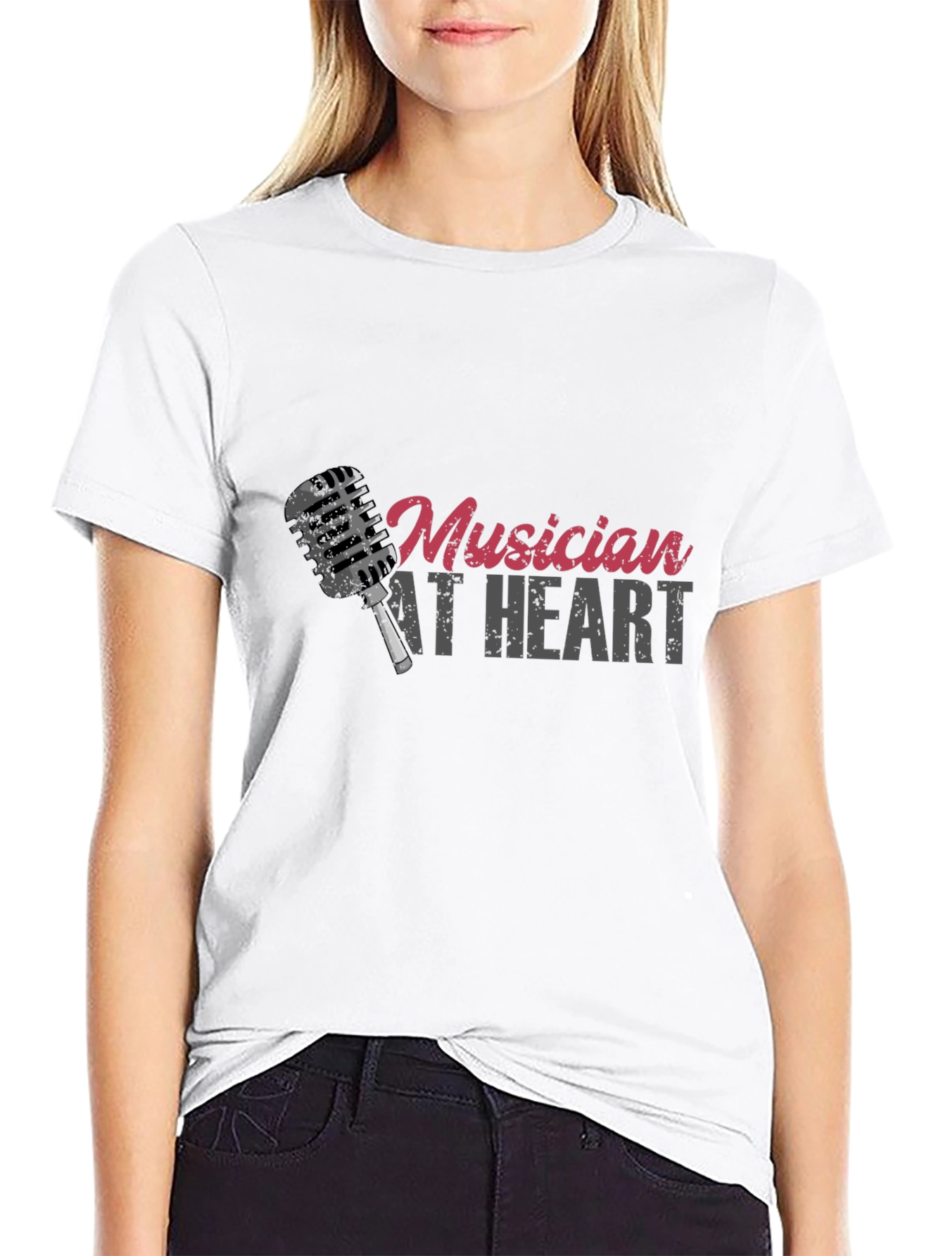 Musician At Heart Black T-Shirt