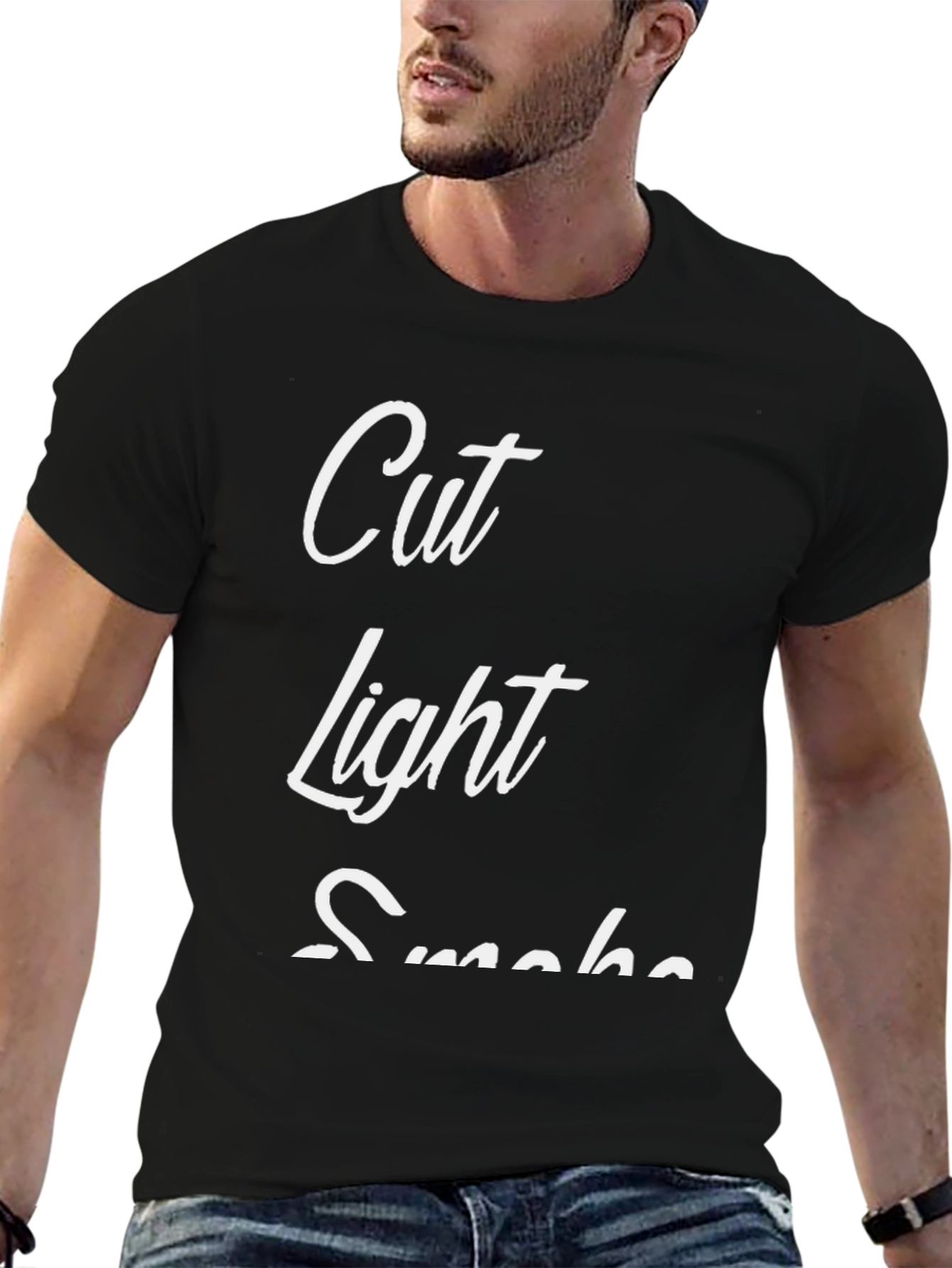 Cut Light Smoke Graphic Tee
