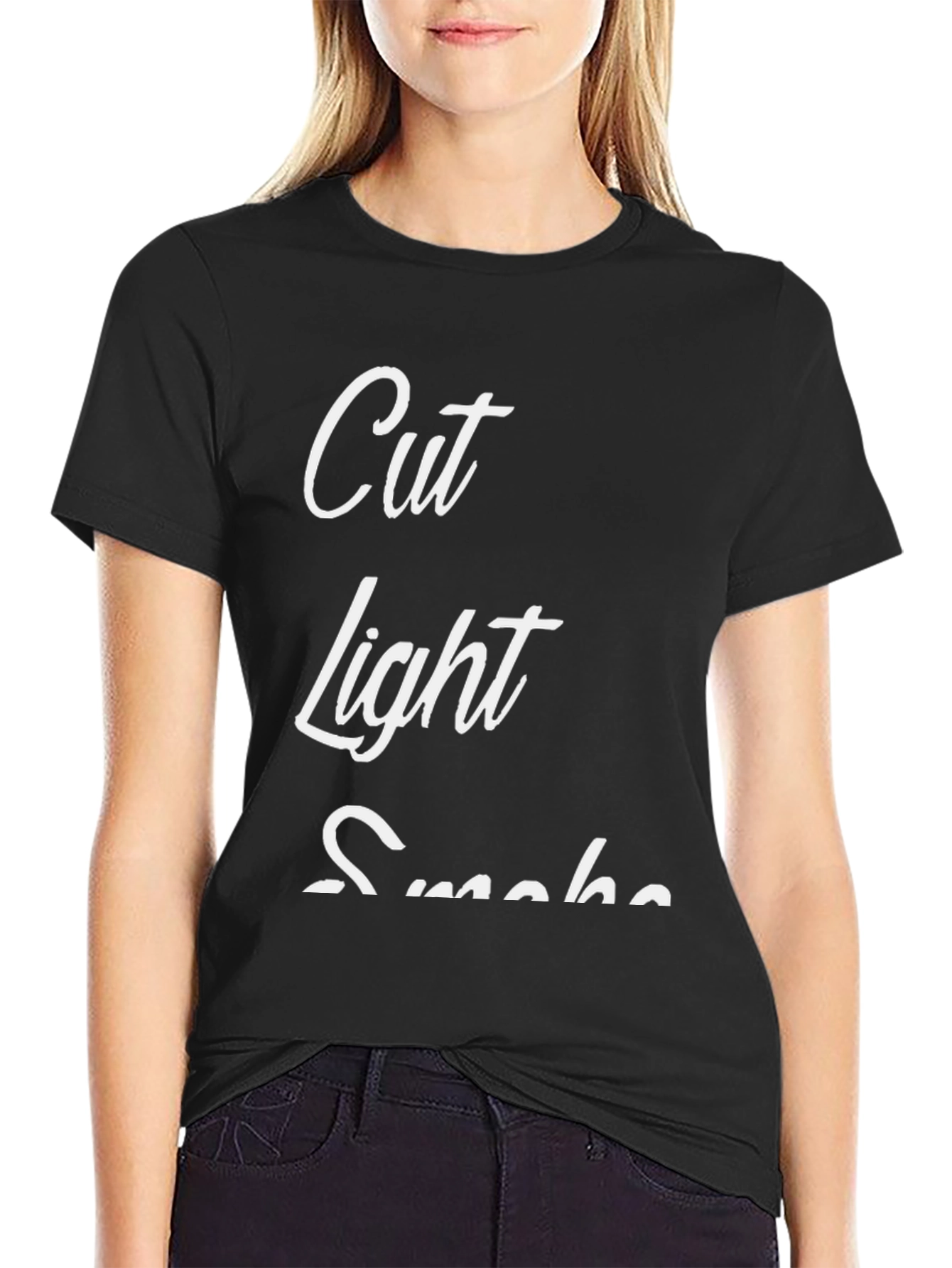 Cut Light Smoke Graphic Tee