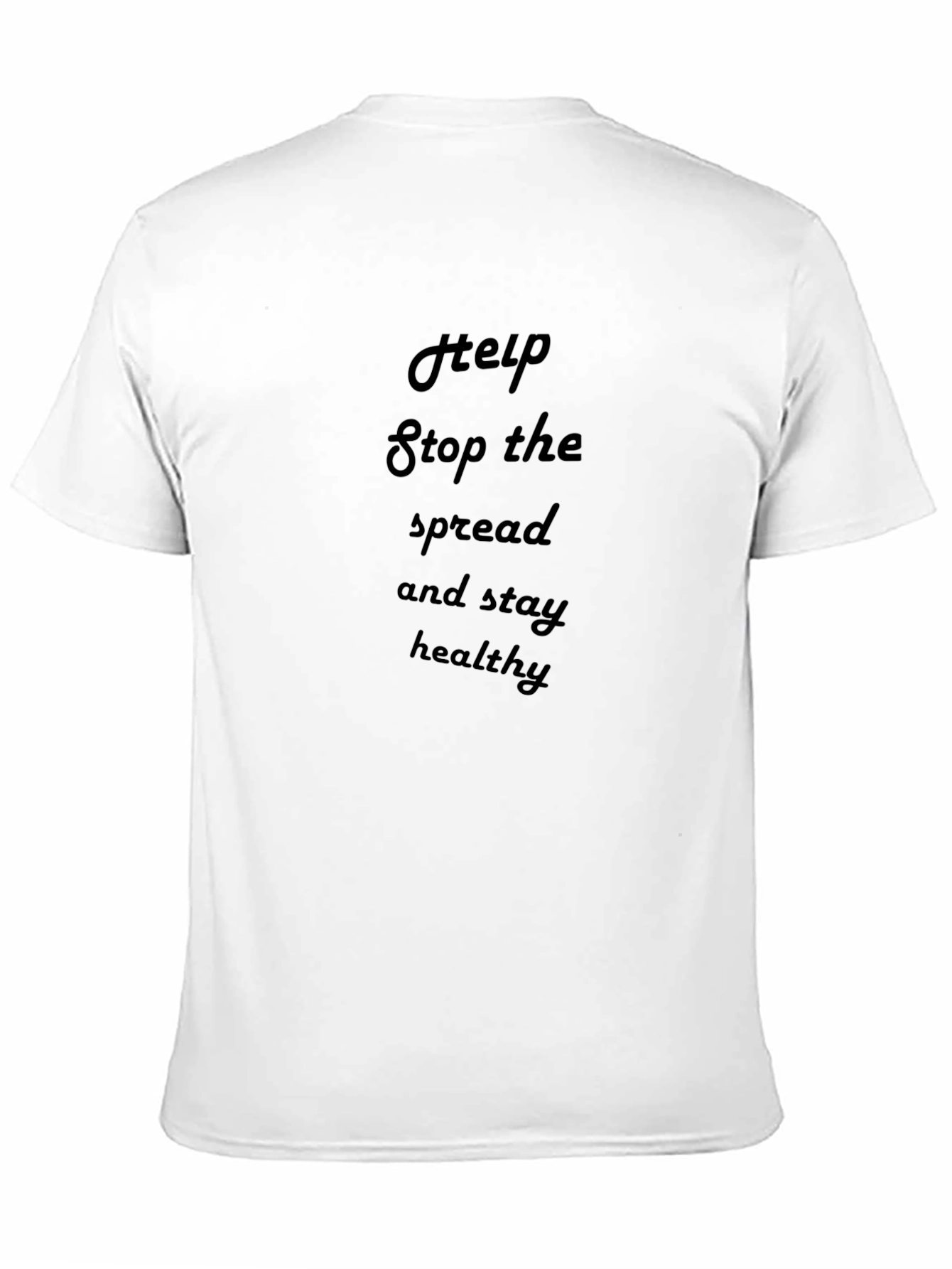 Help Stop the Spread Black Graphic Tee