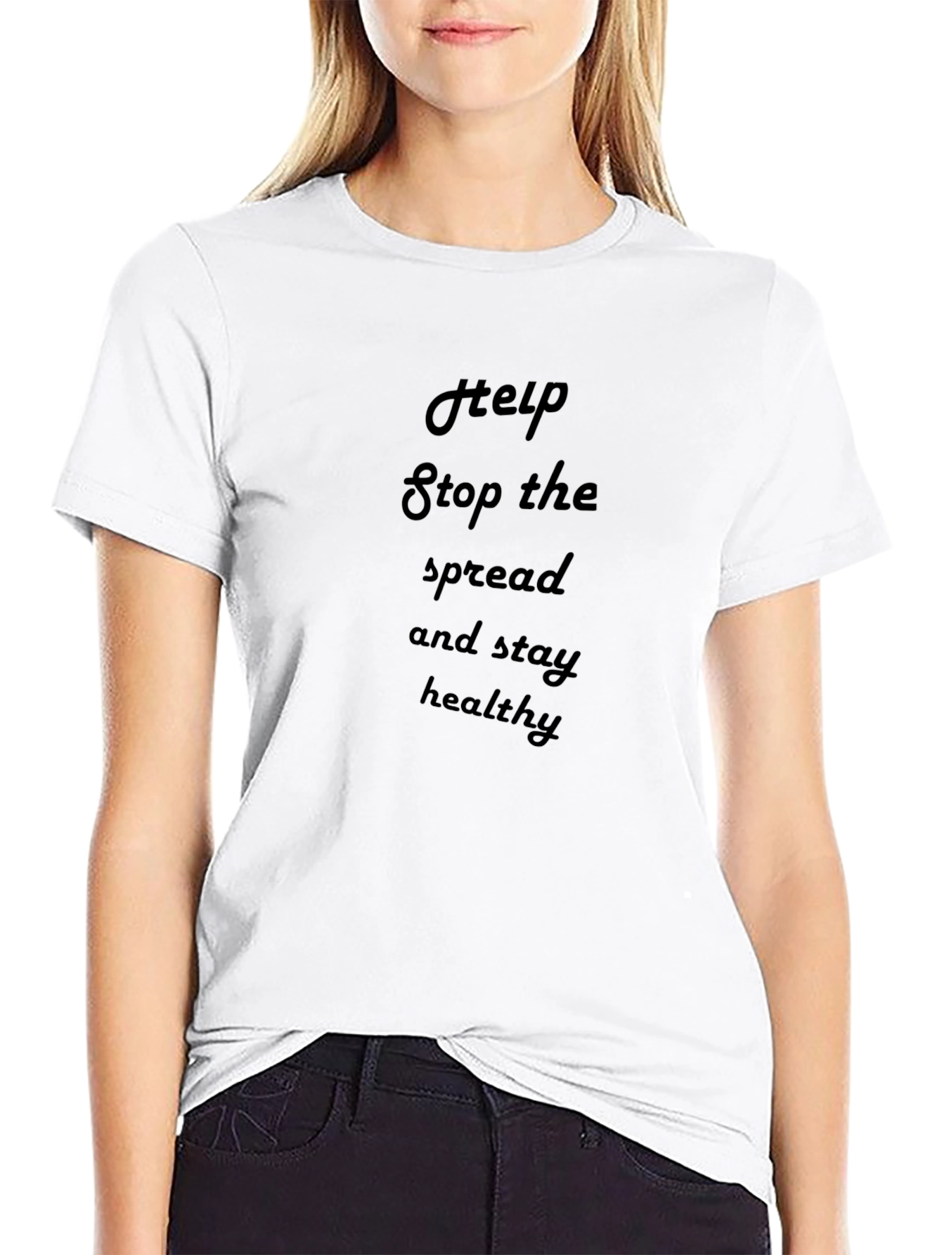 Help Stop the Spread Black Graphic Tee