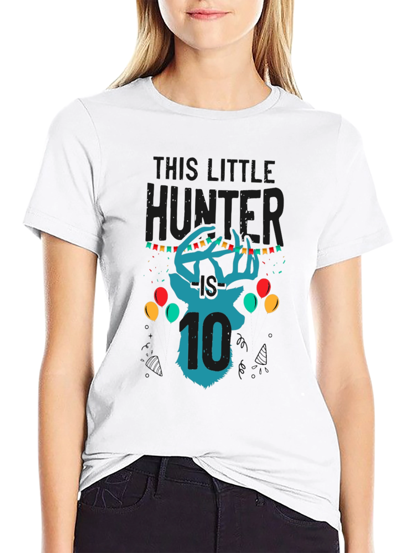 This Little Hunter 10th Birthday T-Shirt