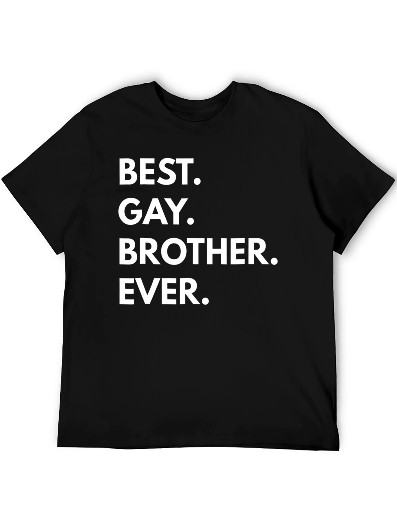 Best Gay Brother Ever Black Graphic T-Shirt