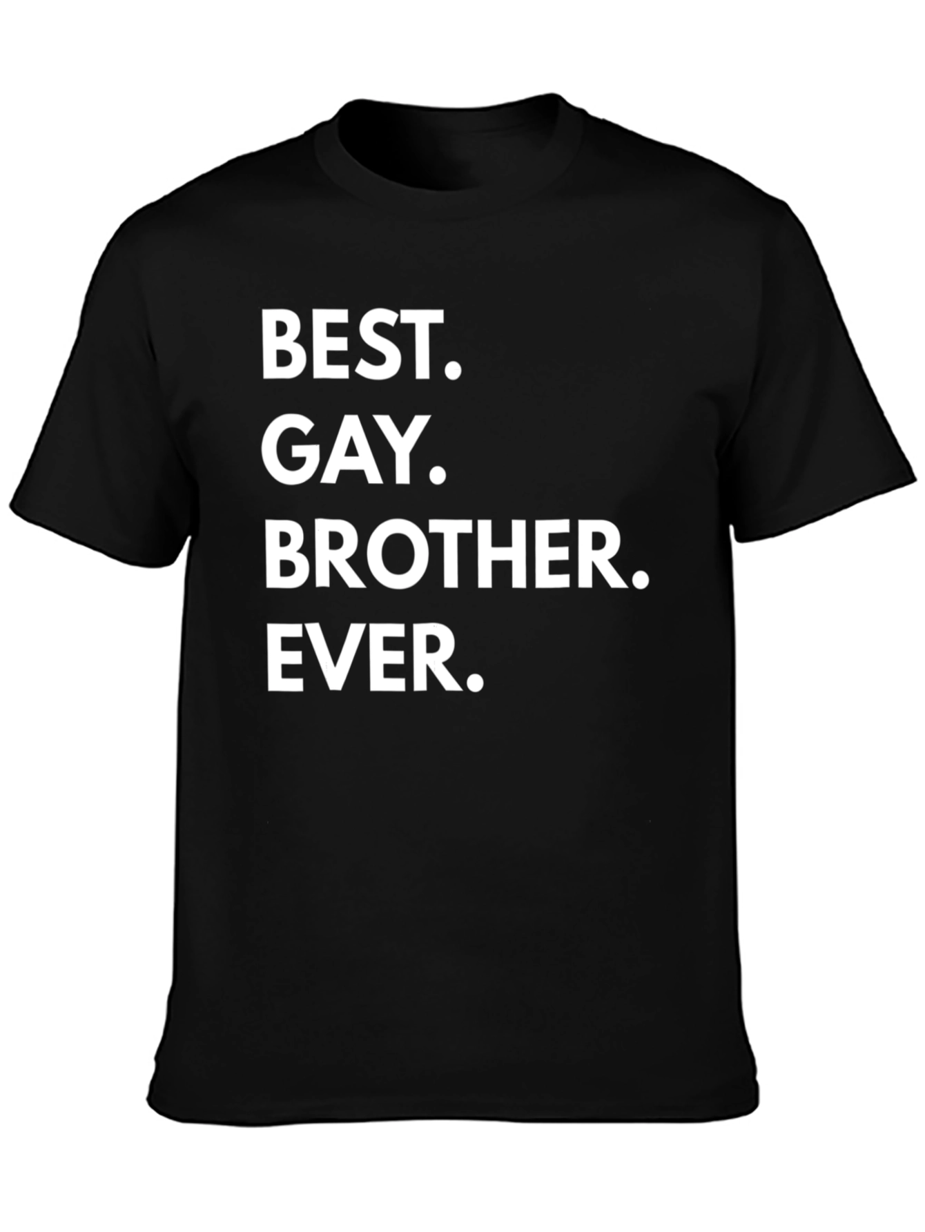 Best Gay Brother Ever Black Graphic T-Shirt