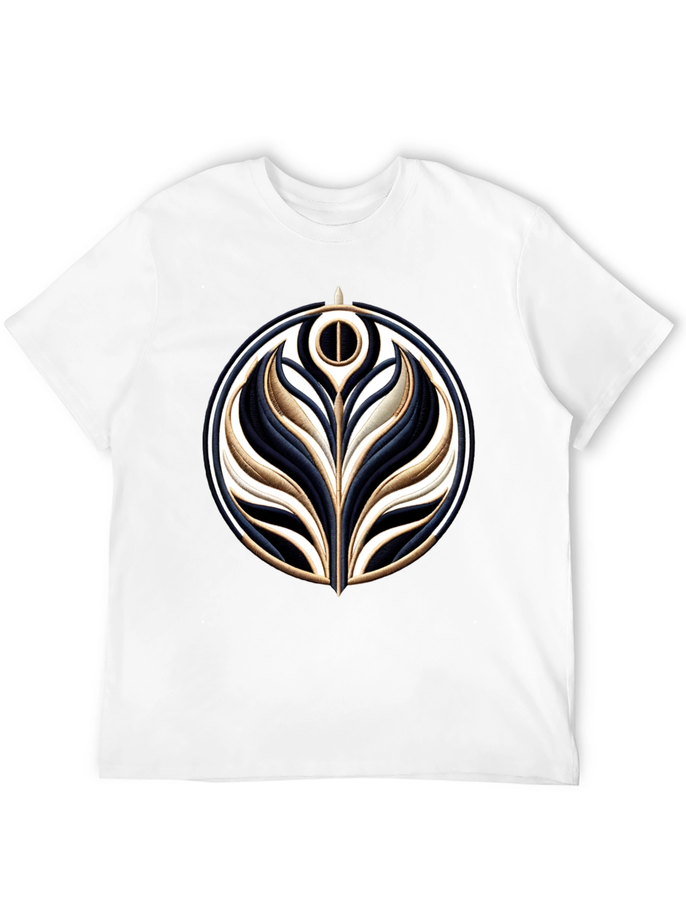 Embroidered Emblem Black T-Shirt