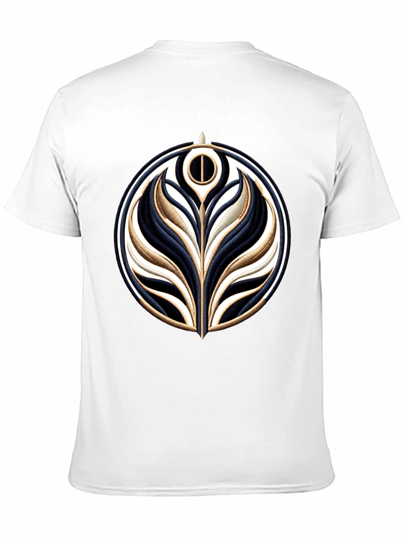 Embroidered Emblem Black T-Shirt