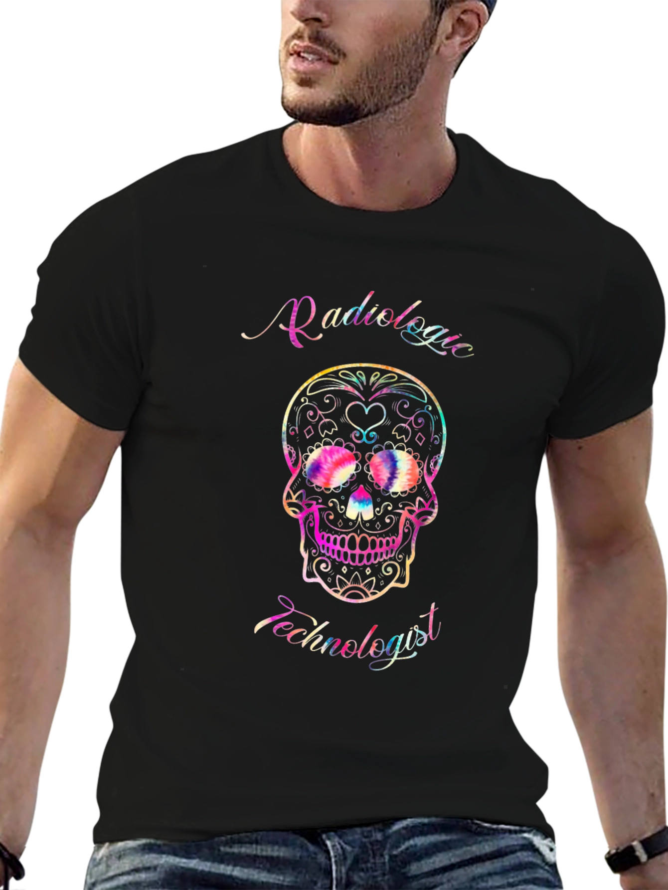 Radiologic Technologist Sugar Skull T-Shirt