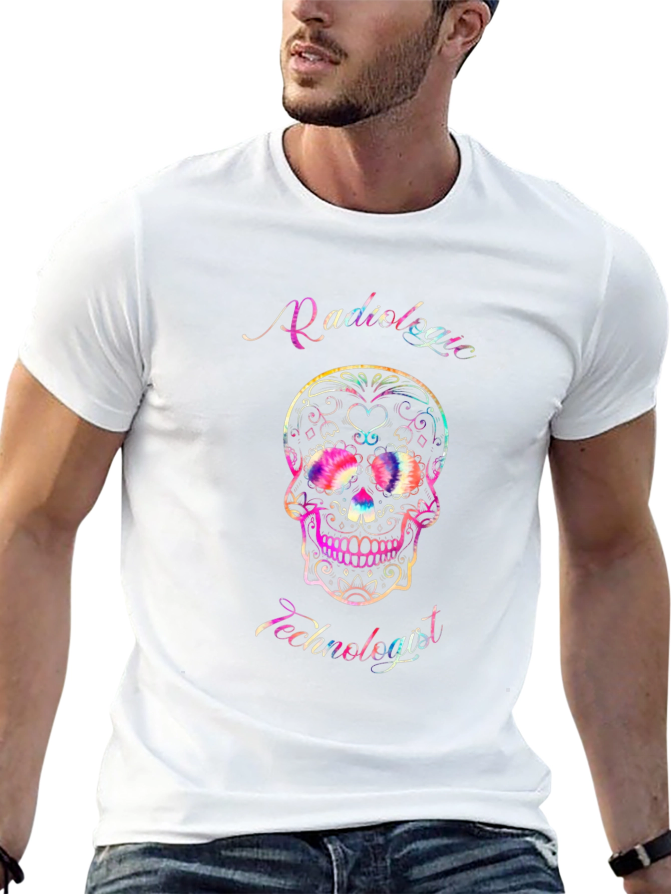 Radiologic Technologist Sugar Skull T-Shirt