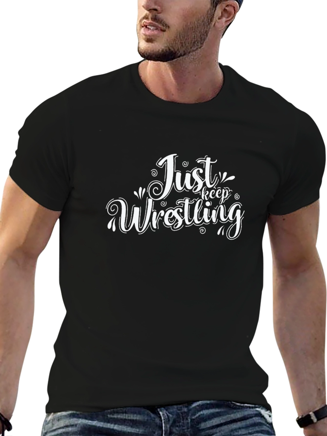 Just Keep Wrestling Graphic Tee