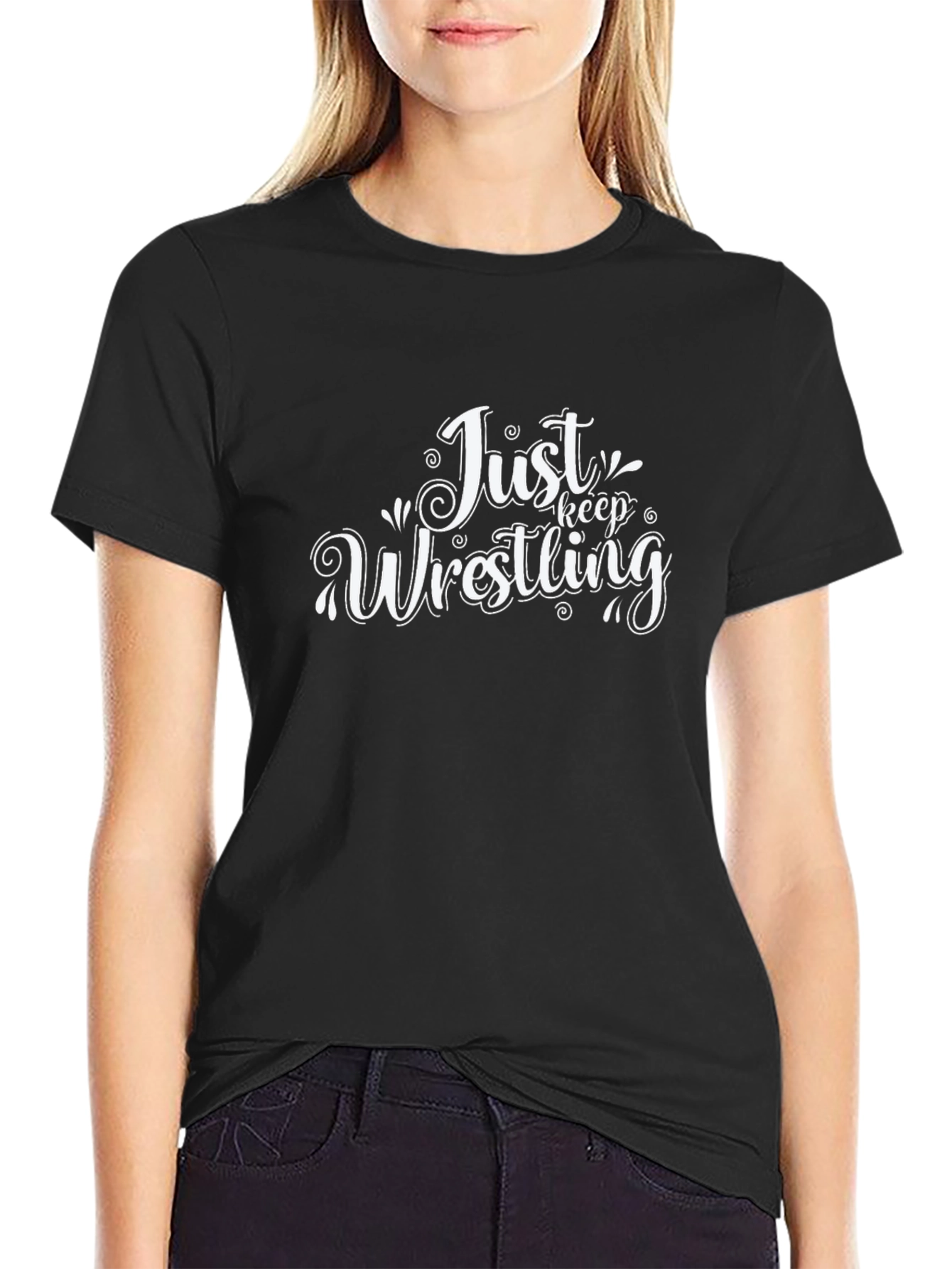 Just Keep Wrestling Graphic Tee