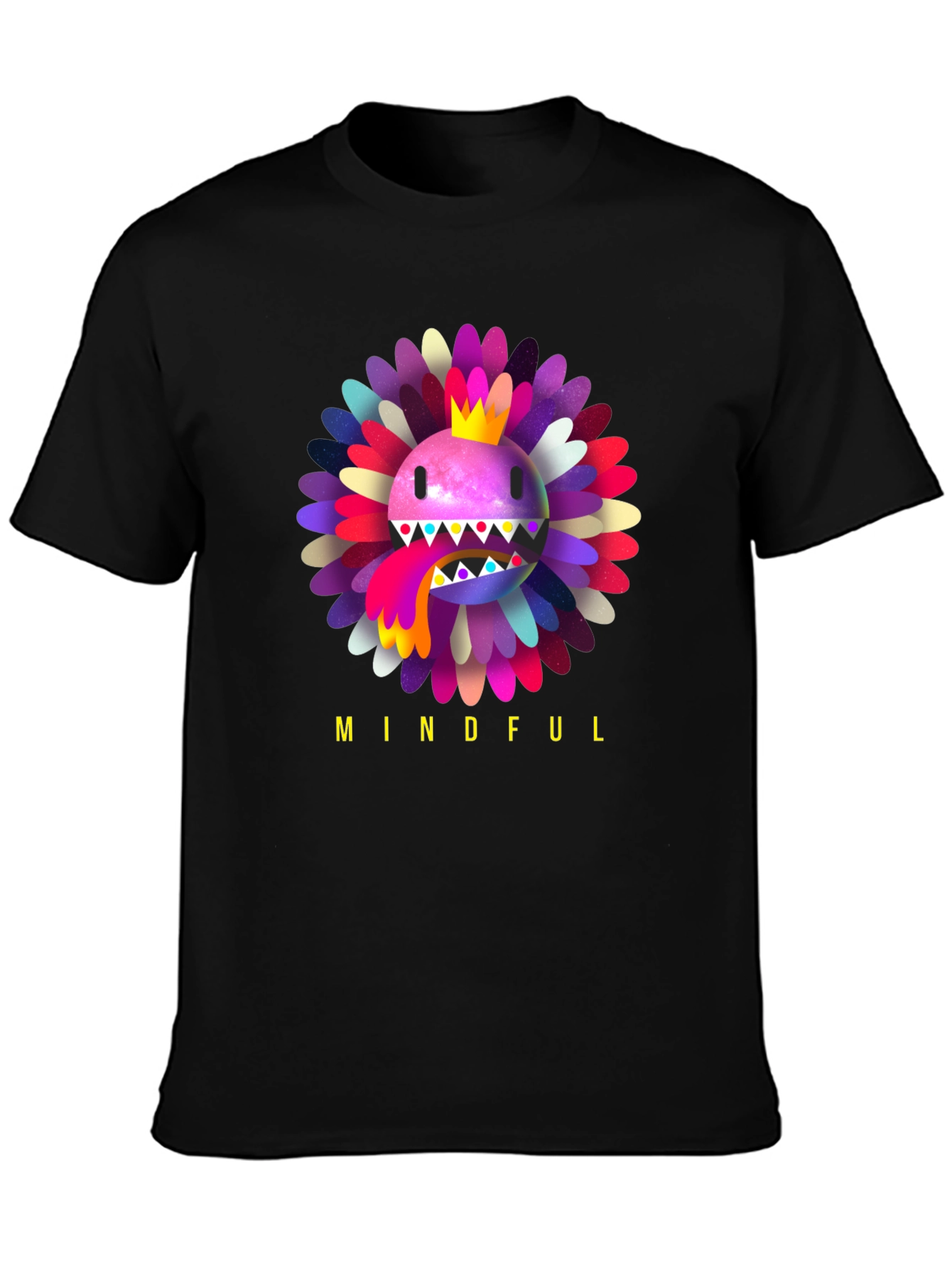 Mindful Flower Graphic Tee - Trendy Casual Wear