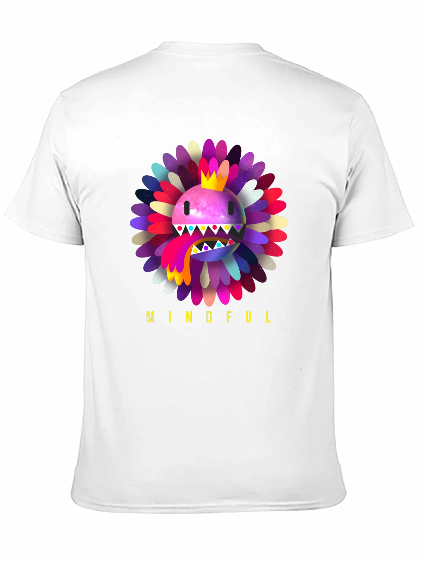 Mindful Flower Graphic Tee - Trendy Casual Wear