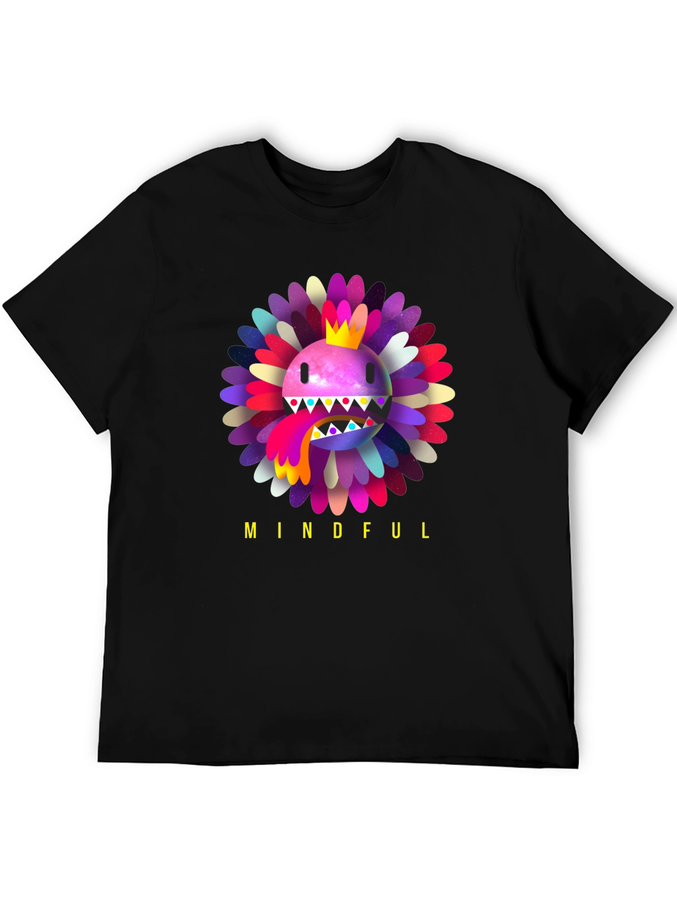 Mindful Flower Graphic Tee - Trendy Casual Wear