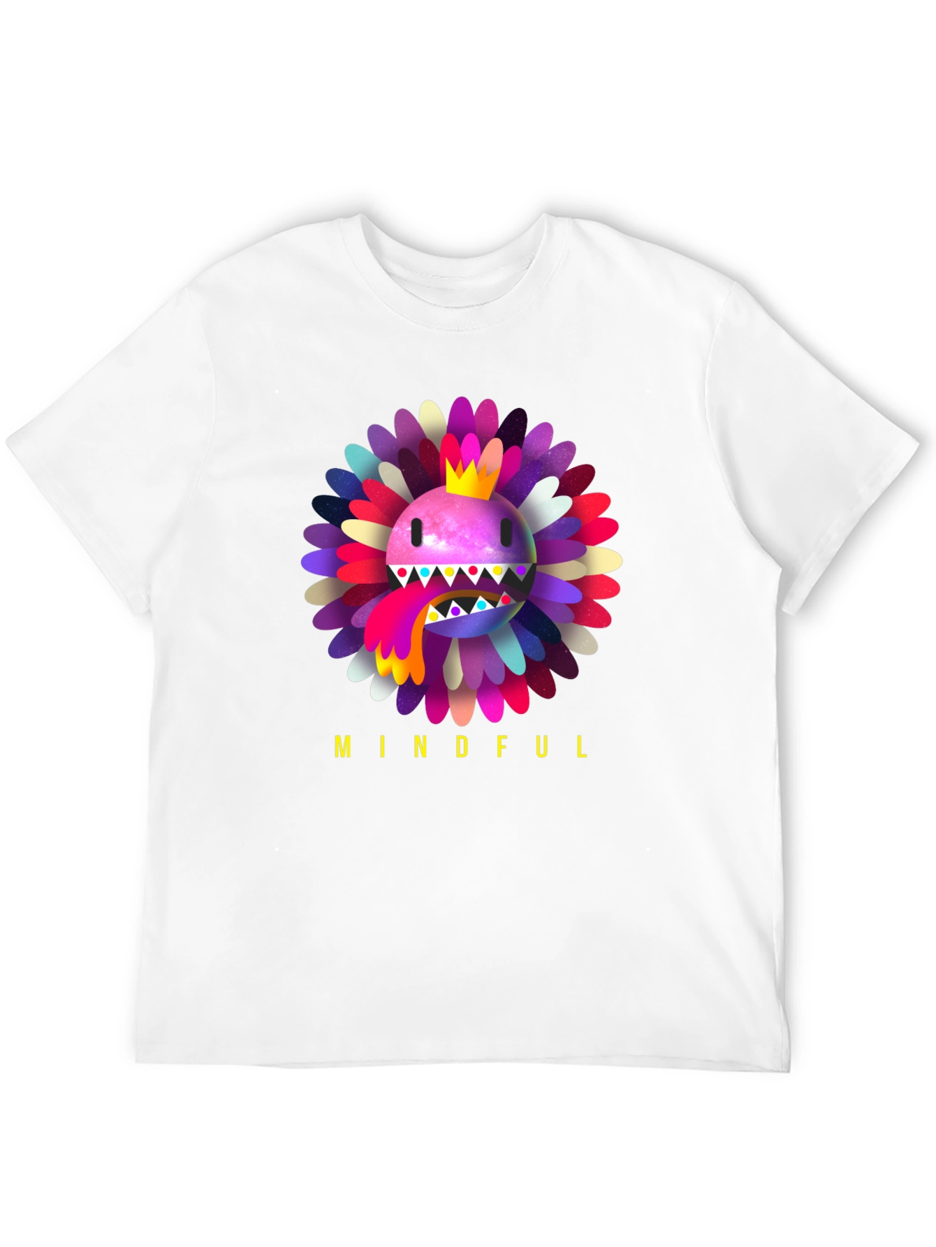 Mindful Flower Graphic Tee - Trendy Casual Wear
