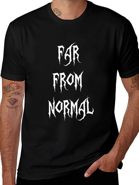 Far From Normal Black Graphic Tee