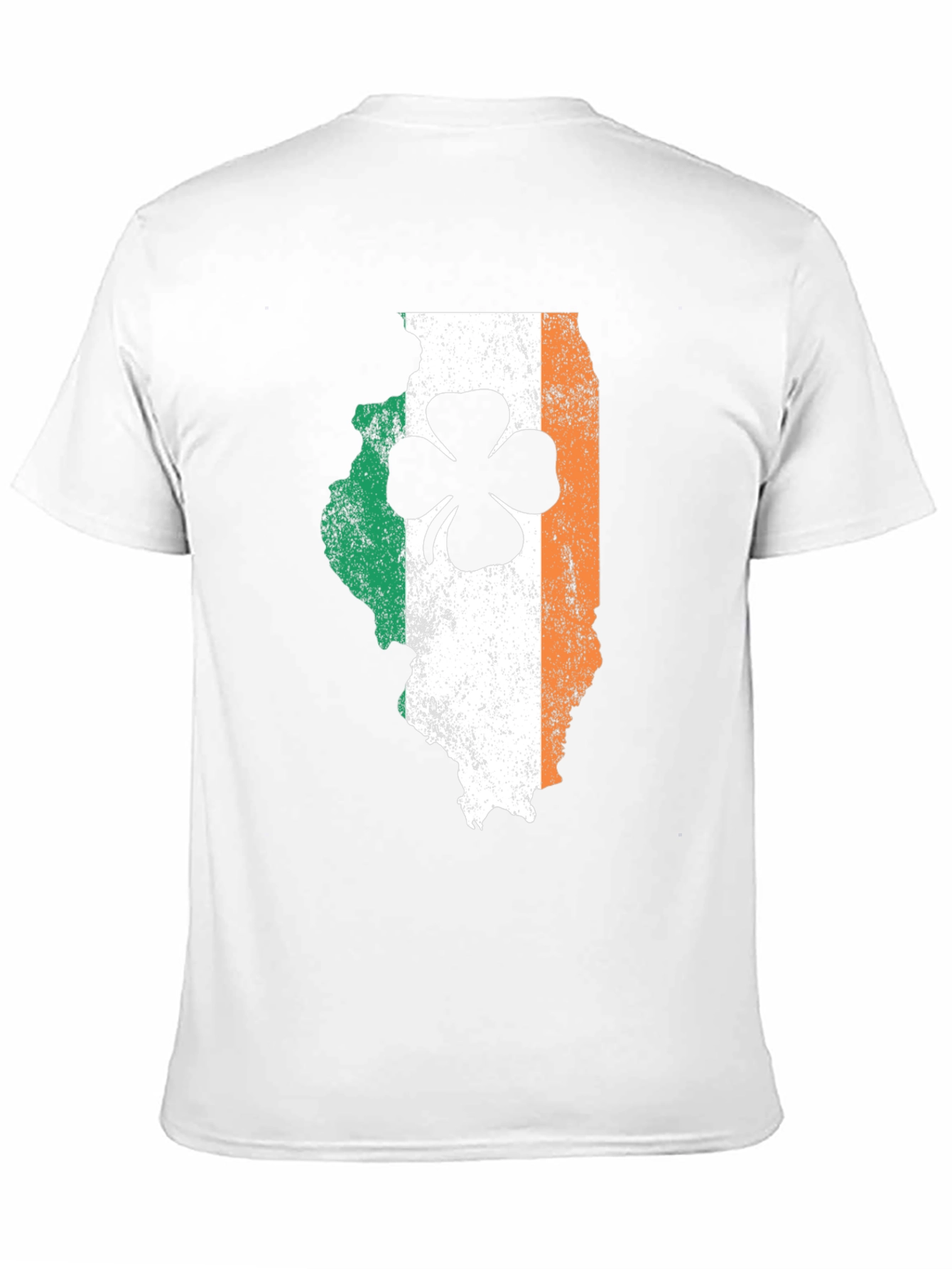 Irish Illinois Shamrock Graphic T-Shirt