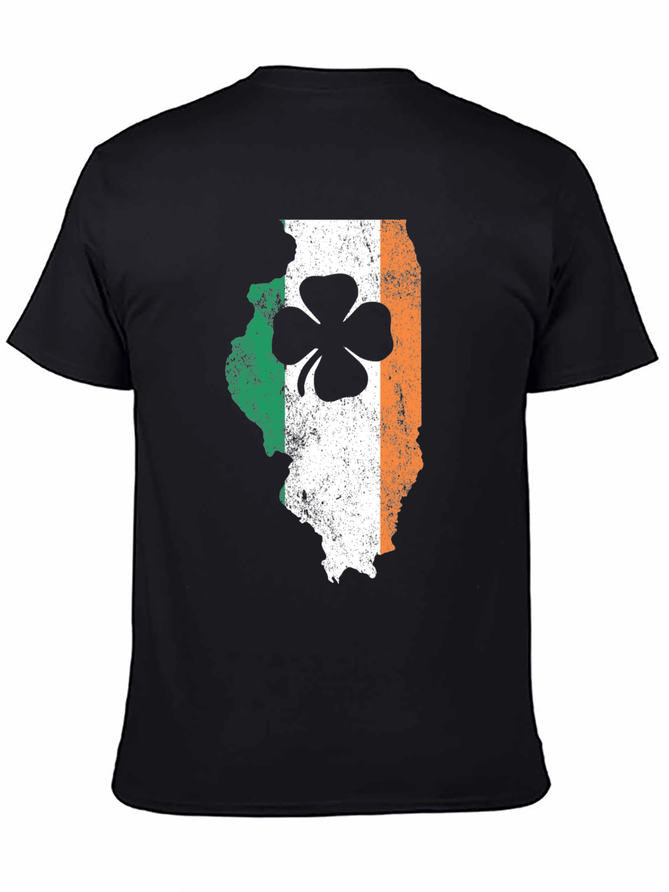 Irish Illinois Shamrock Graphic T-Shirt