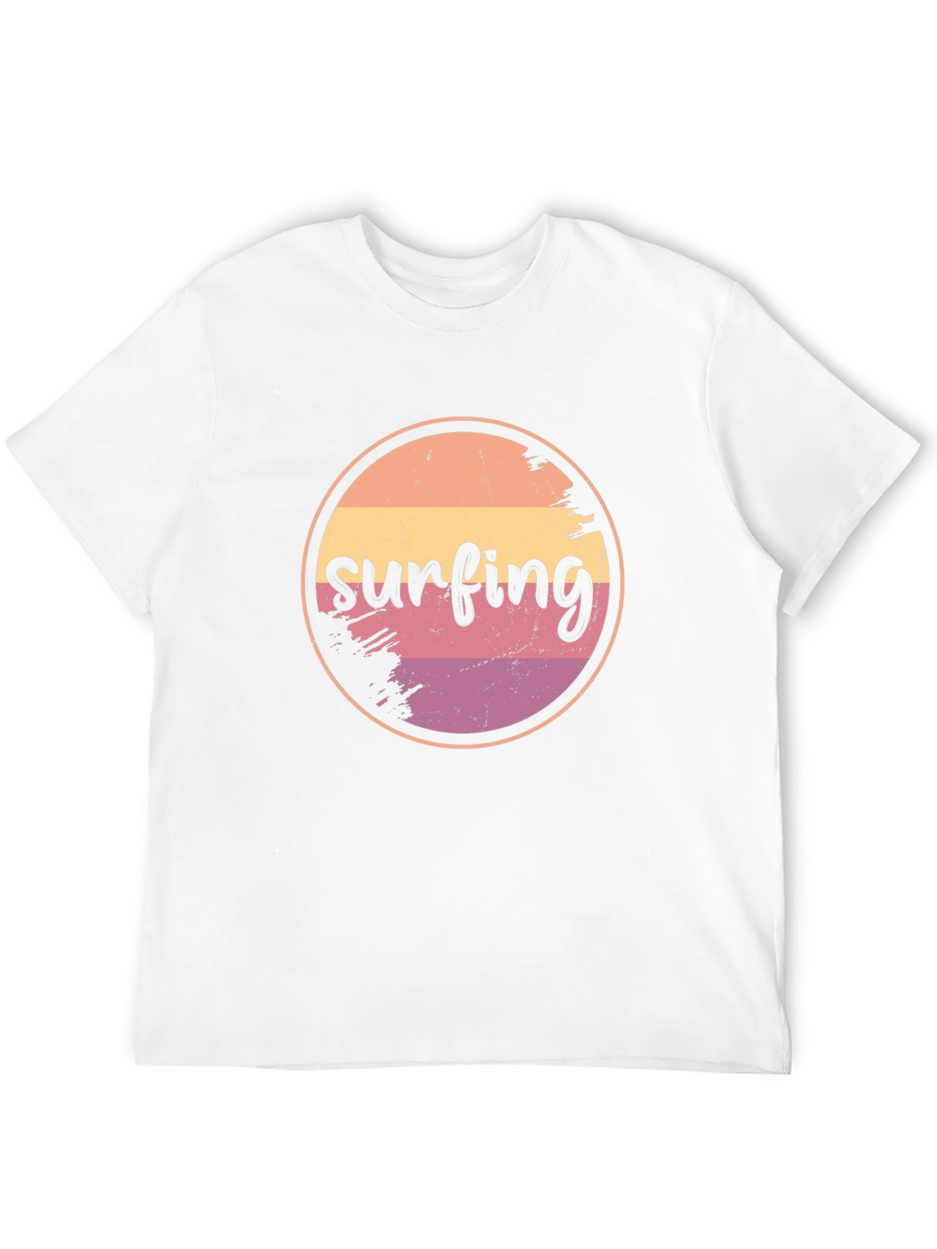 Retro Surfing Graphic T-Shirt