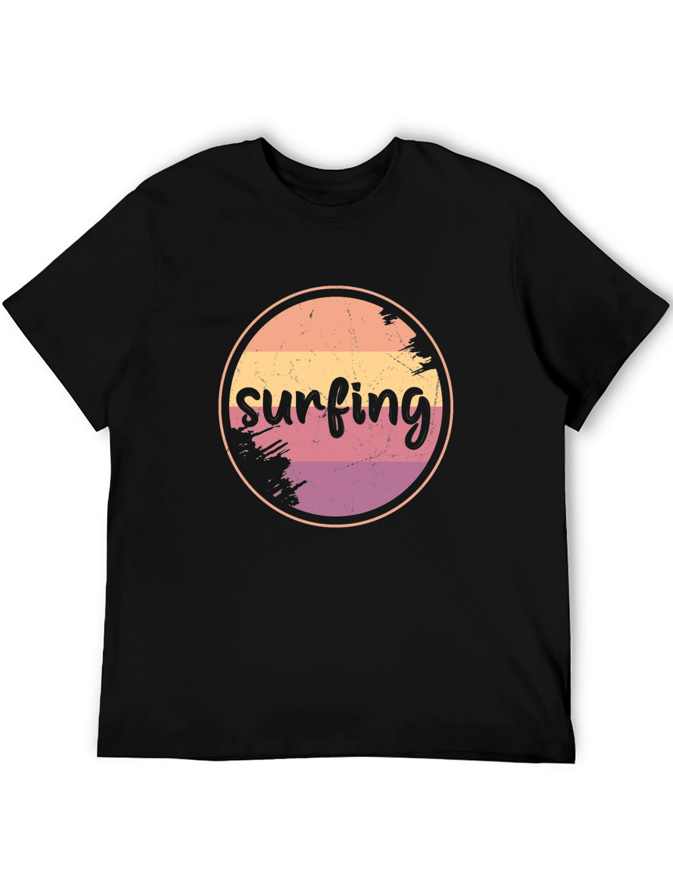 Retro Surfing Graphic T-Shirt