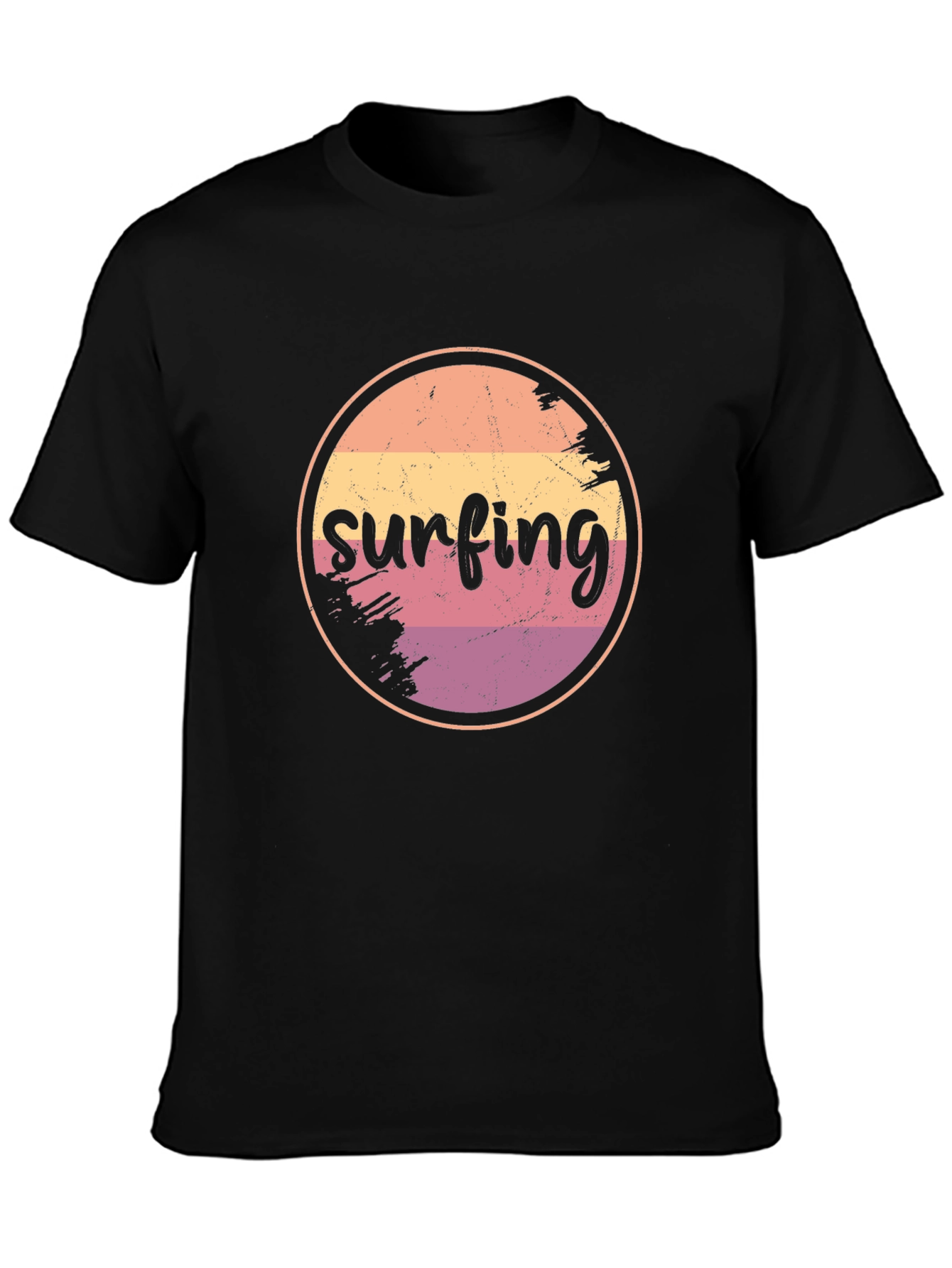 Retro Surfing Graphic T-Shirt