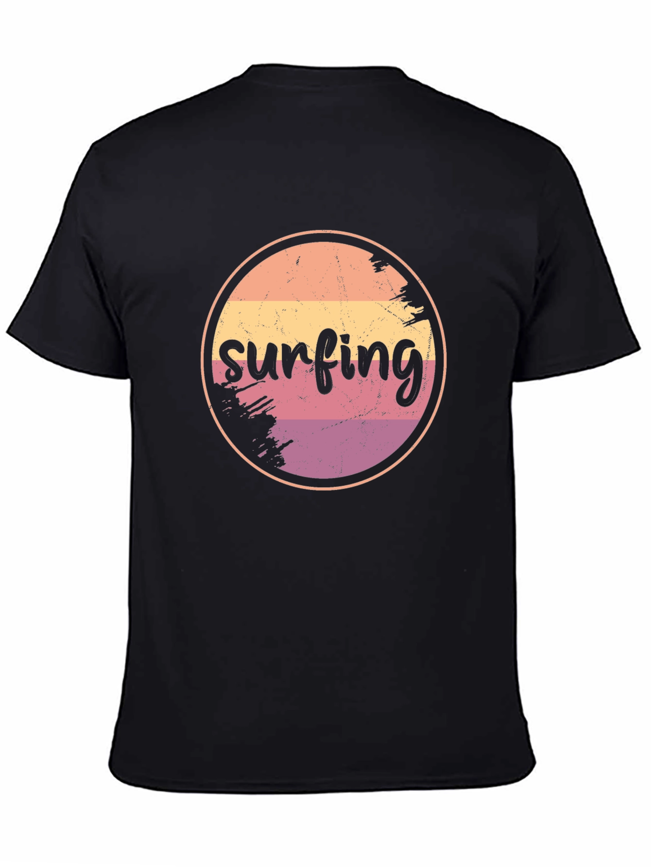 Retro Surfing Graphic T-Shirt