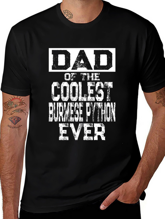 Dad of Coolest Burmese Python Ever Graphic Tee