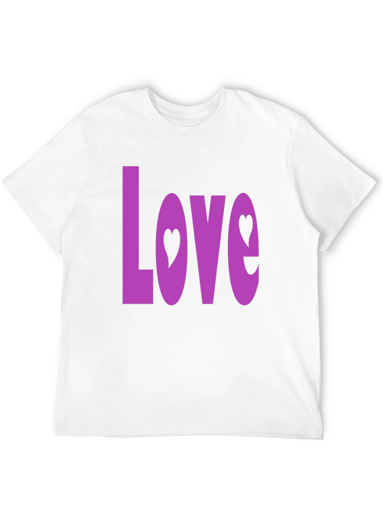 Love Heart Graphic Black T-Shirt