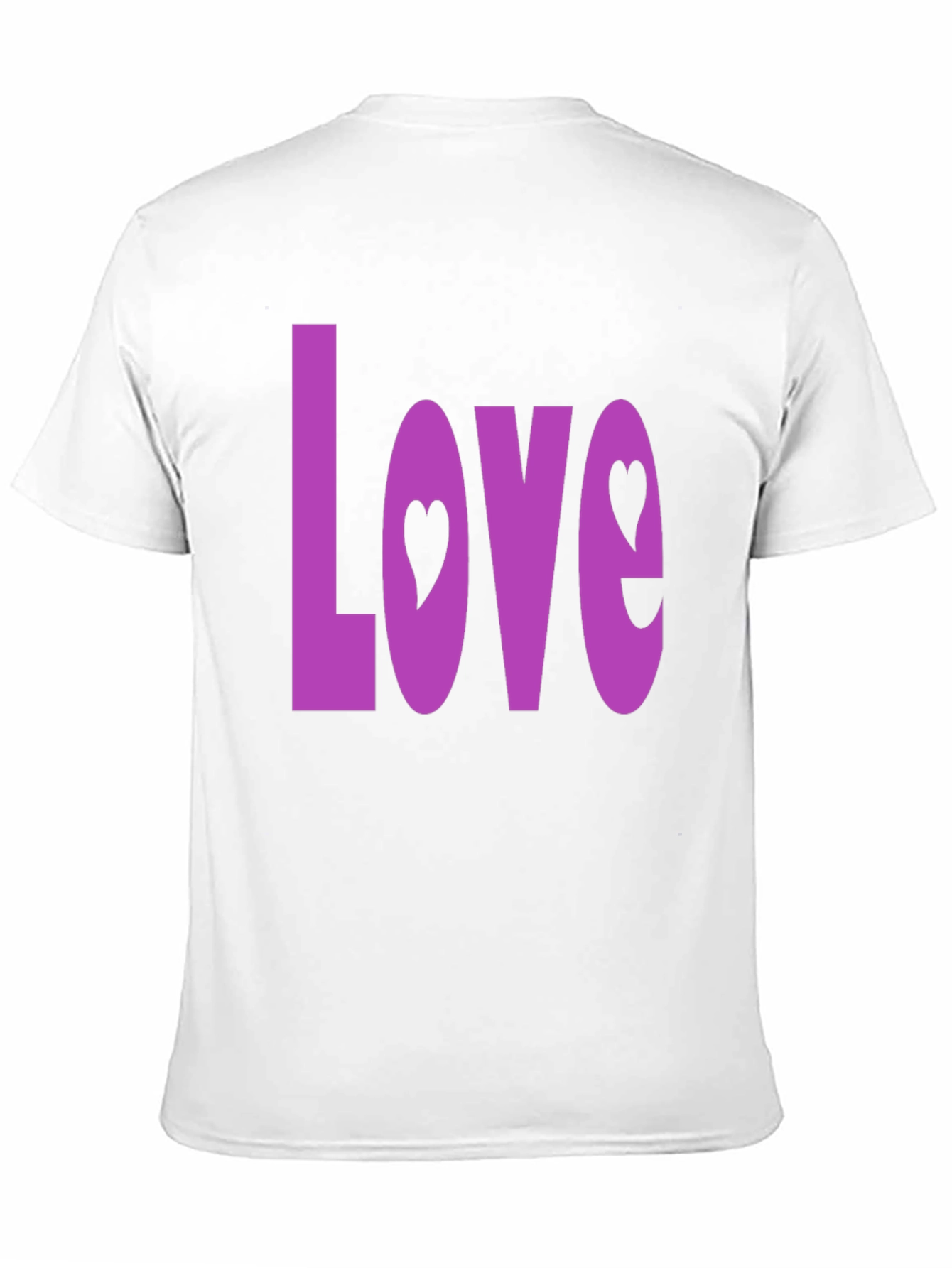 Love Heart Graphic Black T-Shirt
