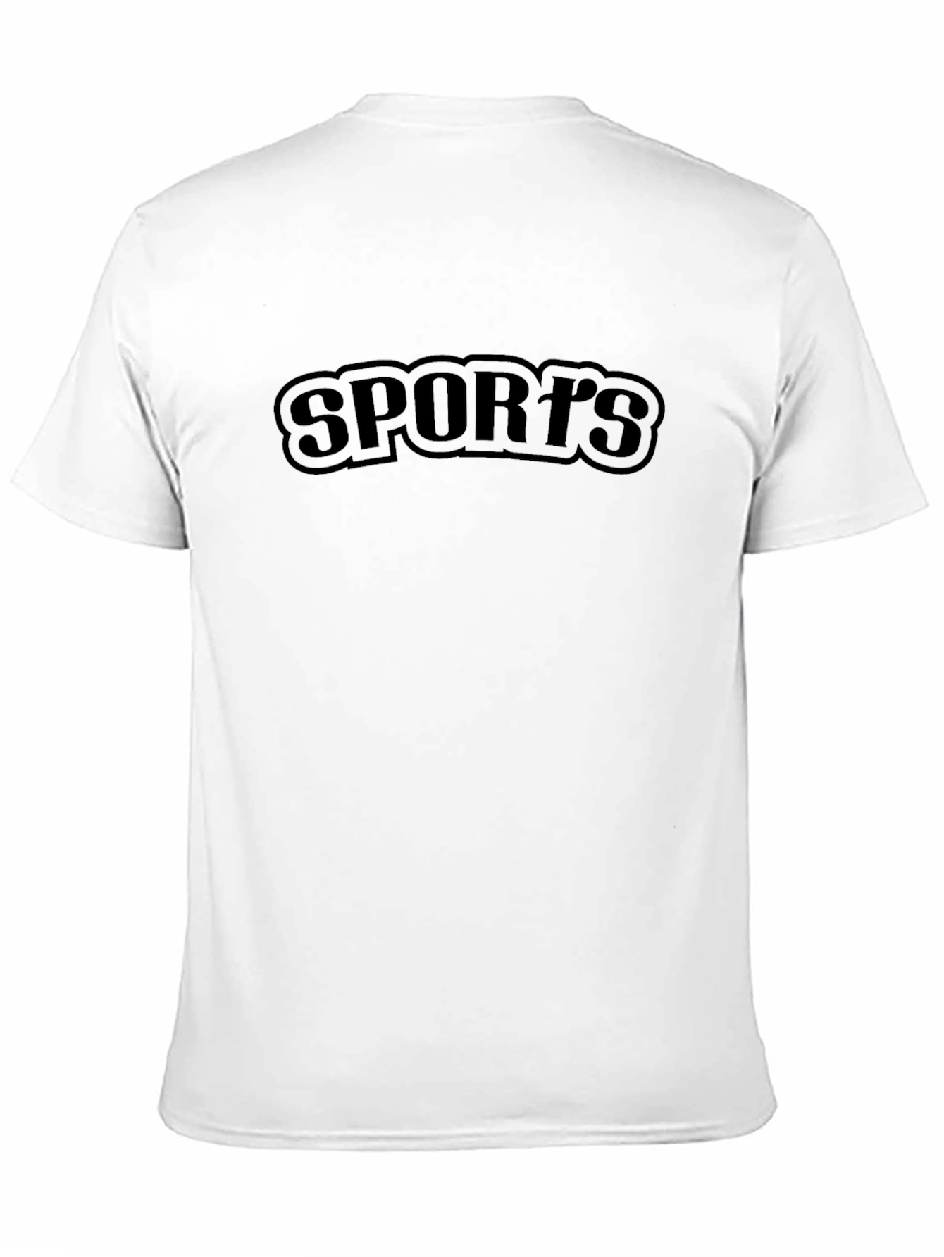 Mens Black SPORTS Graphic T-Shirt