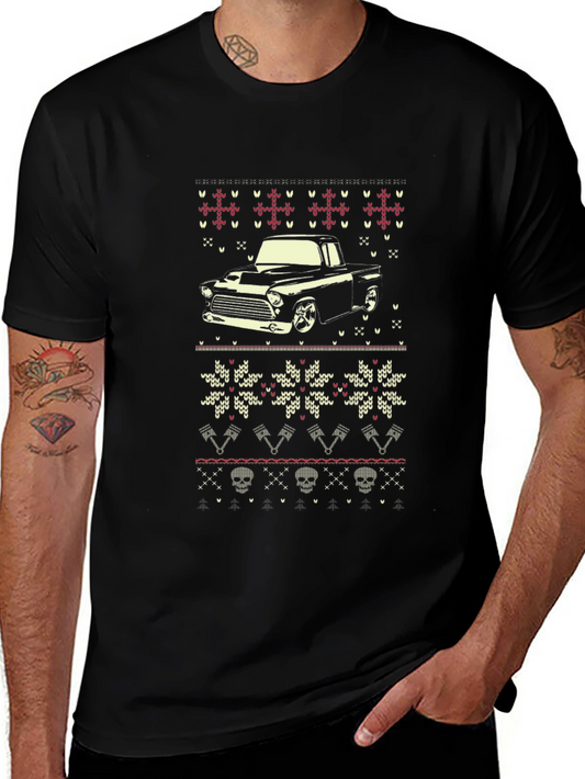 Retro Truck Ugly Christmas Sweater T-Shirt