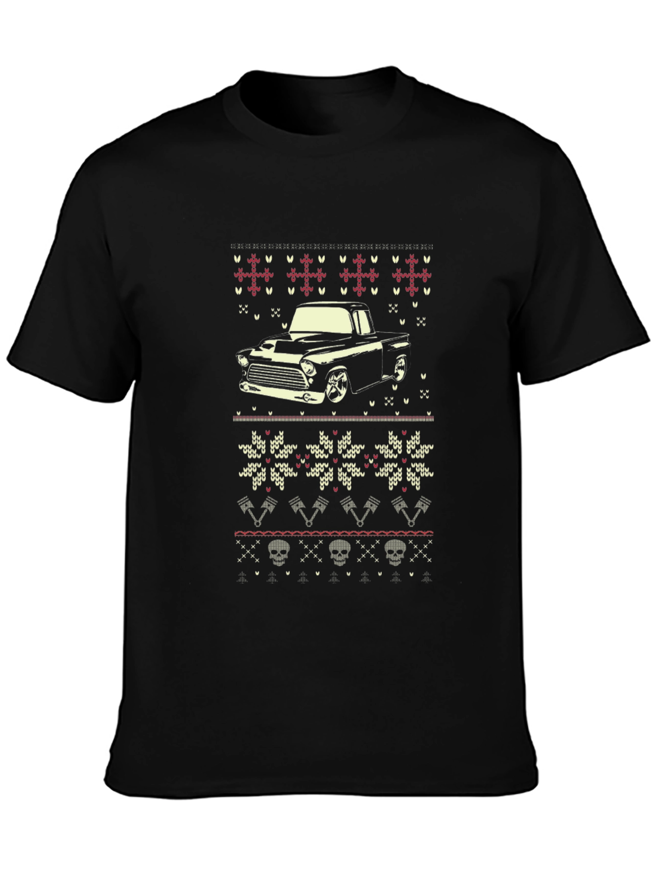 Retro Truck Ugly Christmas Sweater T-Shirt