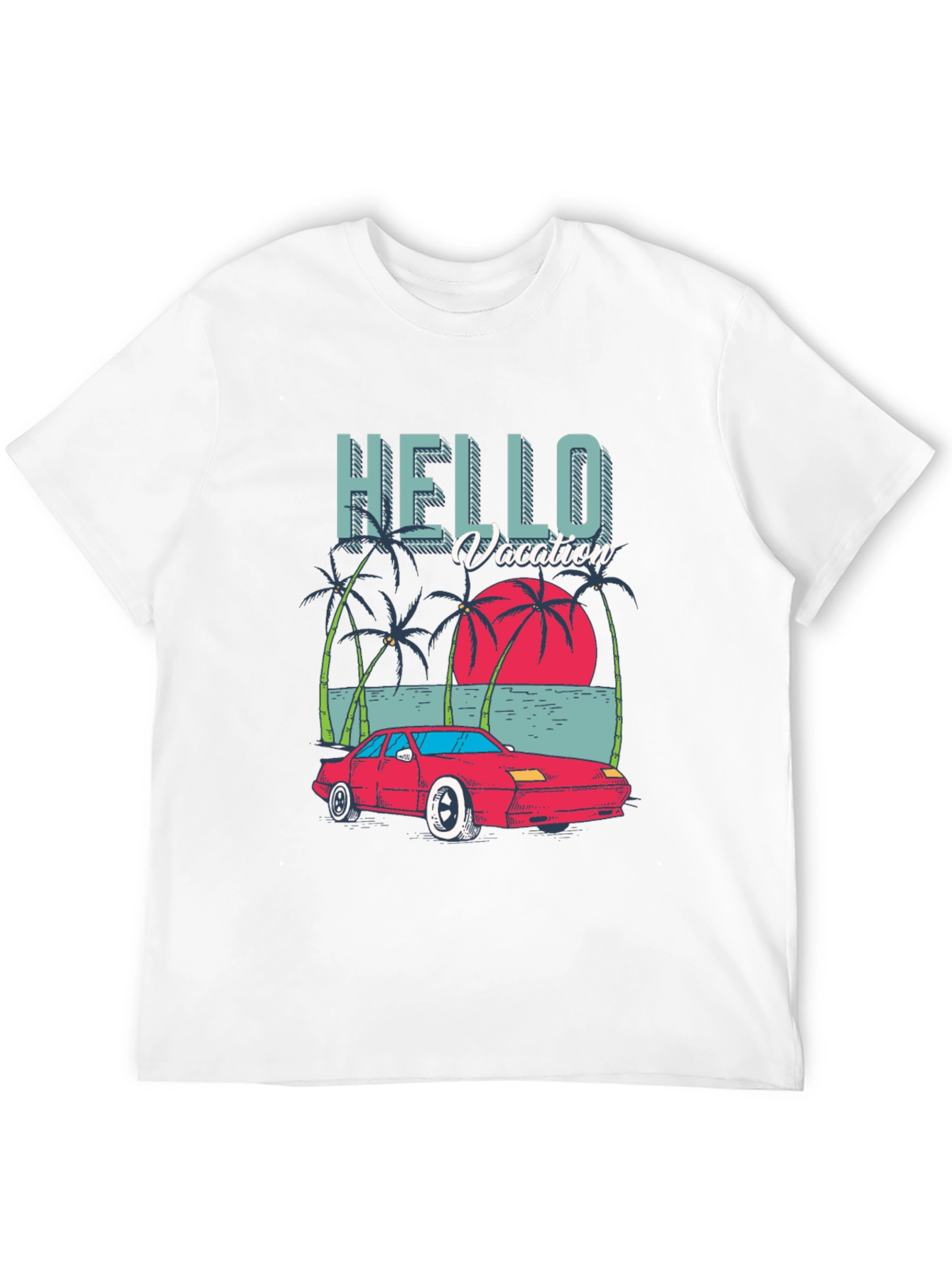 Hello Vacation Graphic T-Shirt