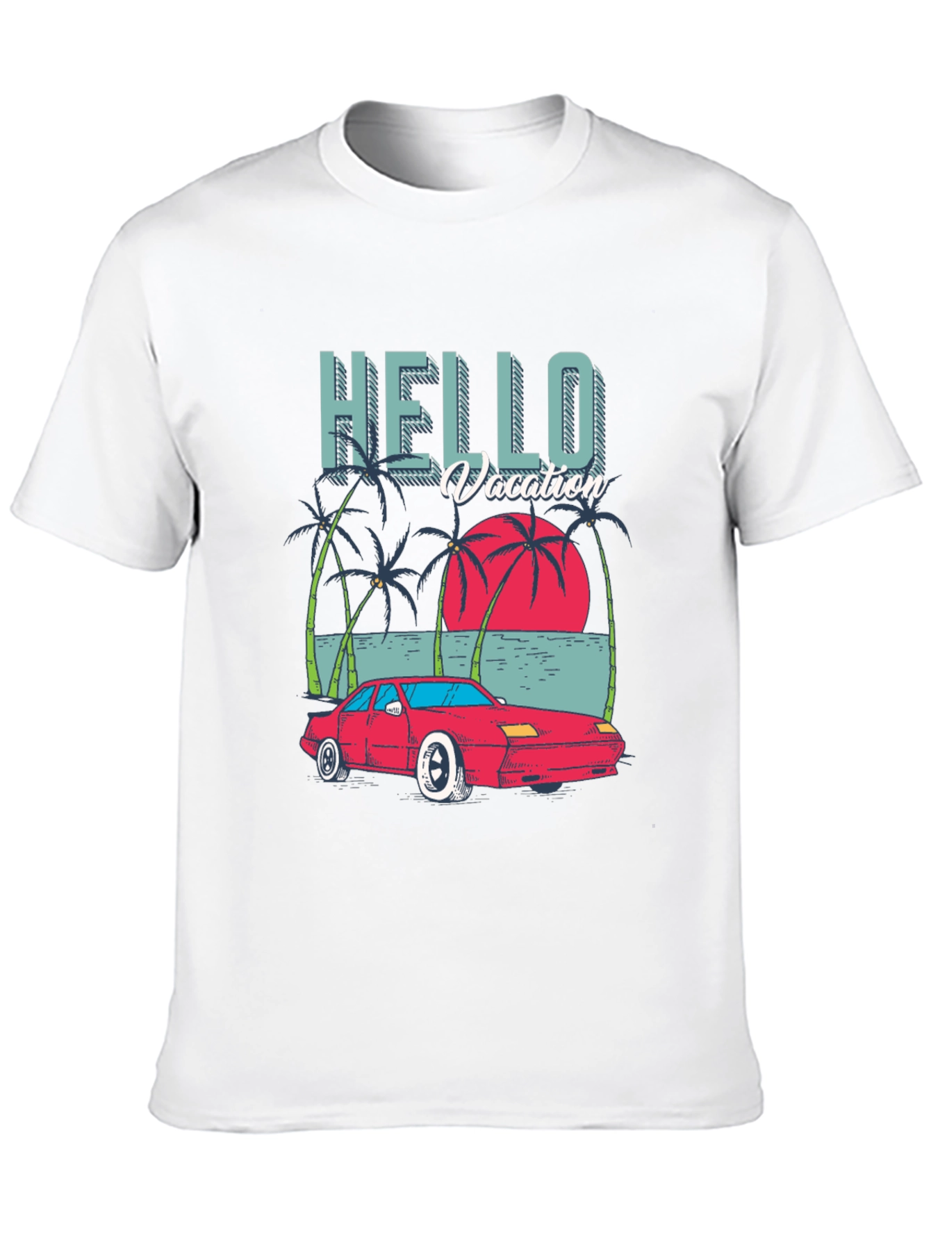 Hello Vacation Graphic T-Shirt