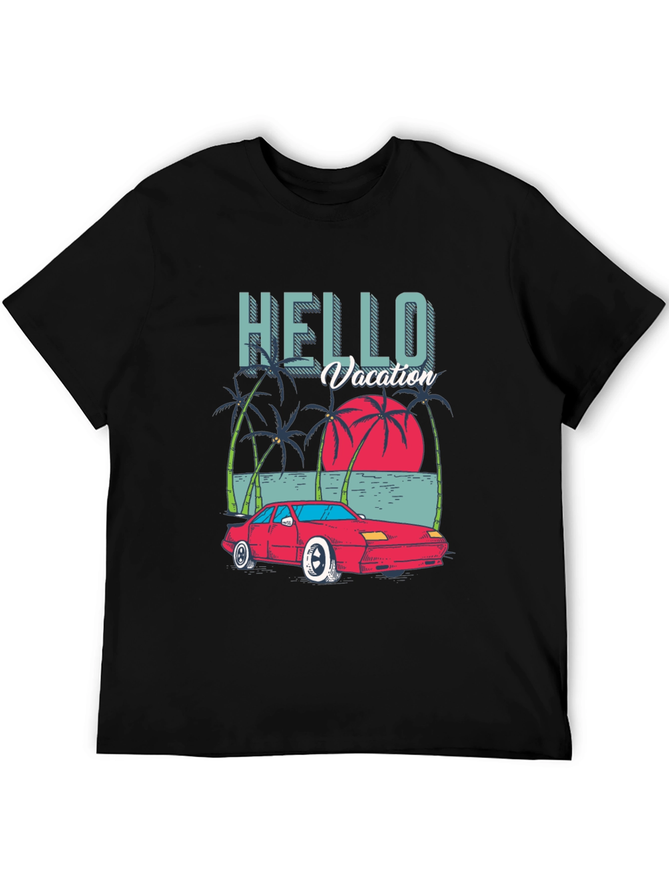 Hello Vacation Graphic T-Shirt